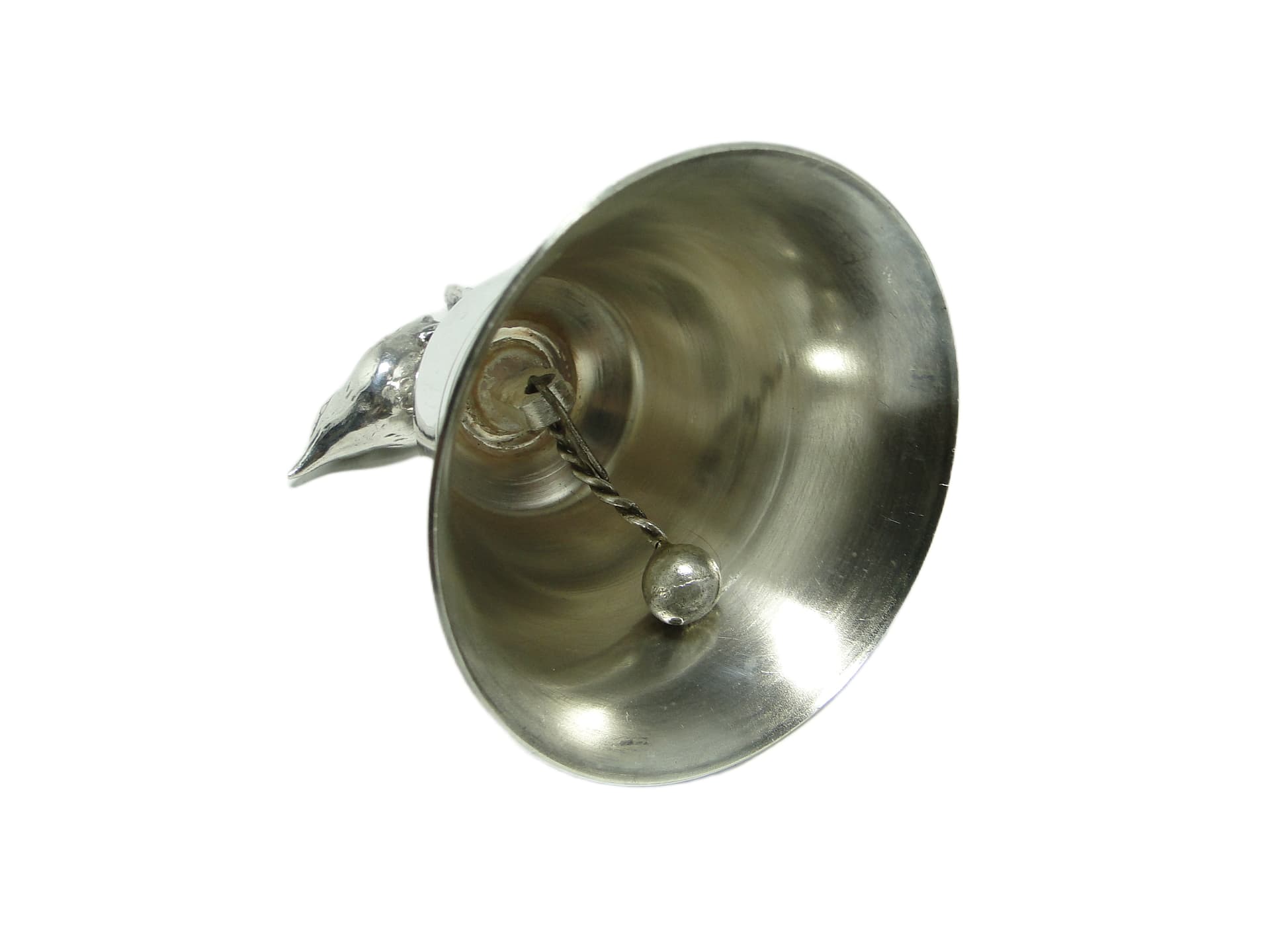 Postmodern figurative bell, chrome-plated brass, Germany, 1970s. - 95851