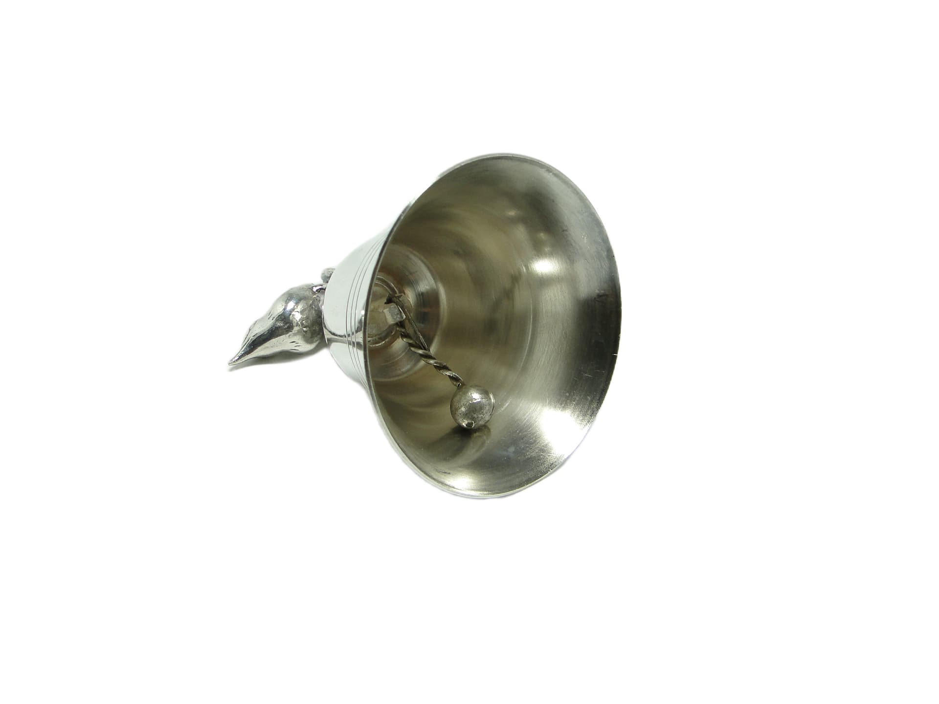 Postmodern figurative bell, chrome-plated brass, Germany, 1970s. - 95854