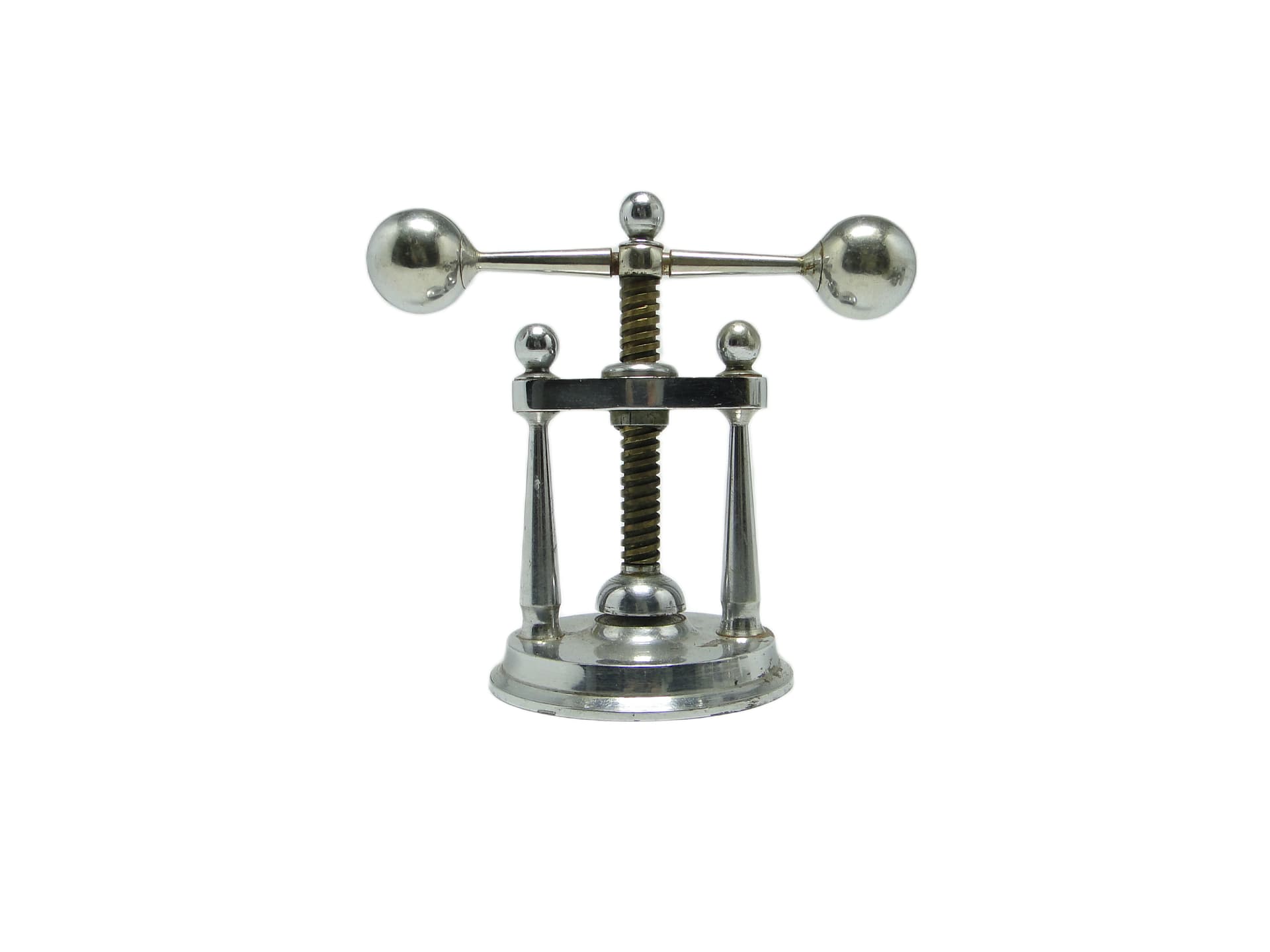 Dziadek do orzechów Art Deco, mosiądz chromowany, Niemcy, lata 30. - 96399