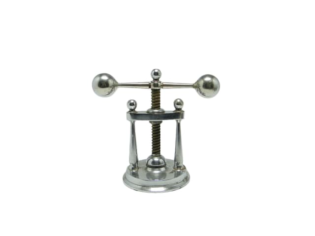 Dziadek do orzechów Art Deco, mosiądz chromowany, Niemcy, lata 30. - WYMIARY