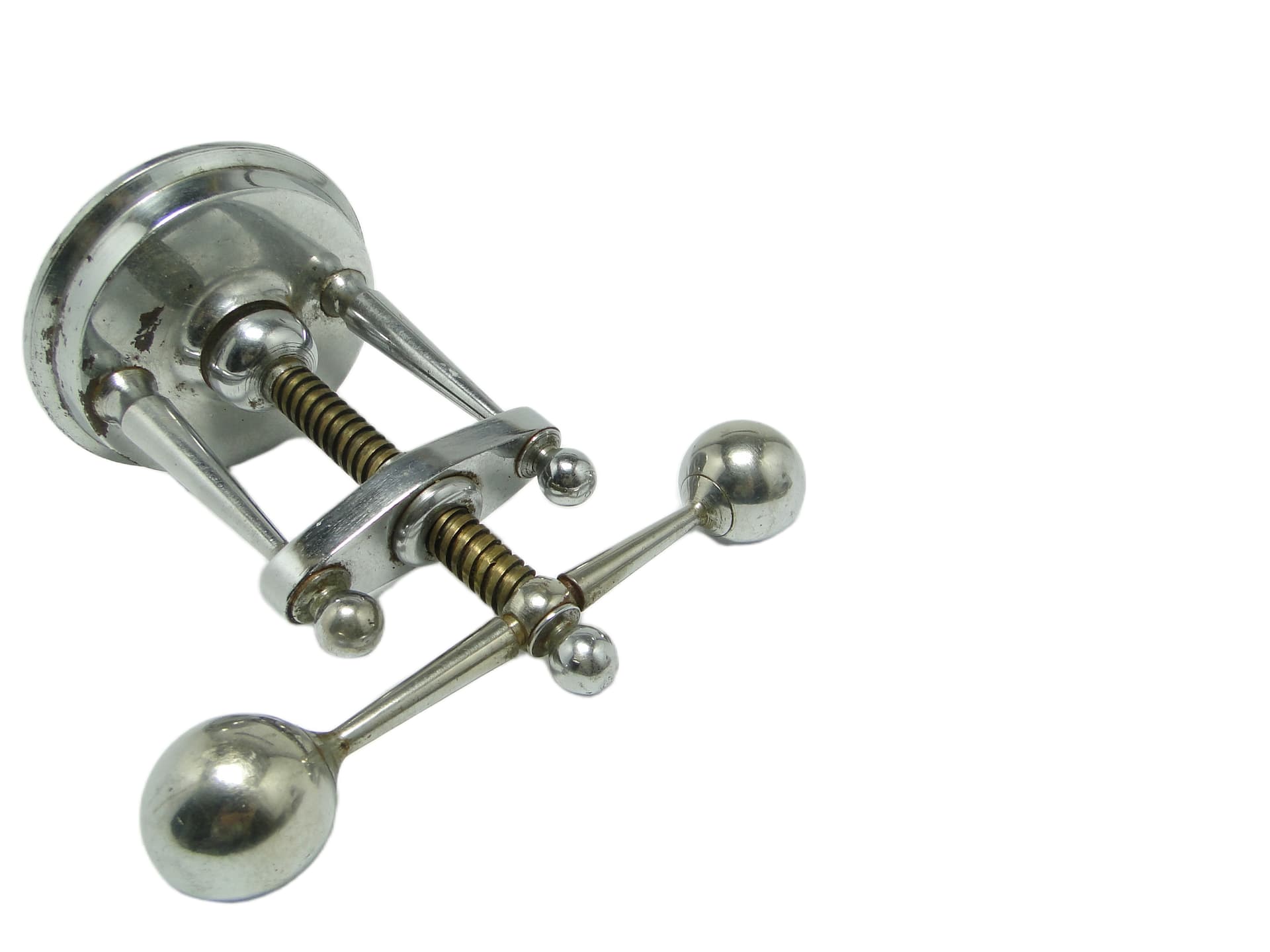 Dziadek do orzechów Art Deco, mosiądz chromowany, Niemcy, lata 30. - 96408