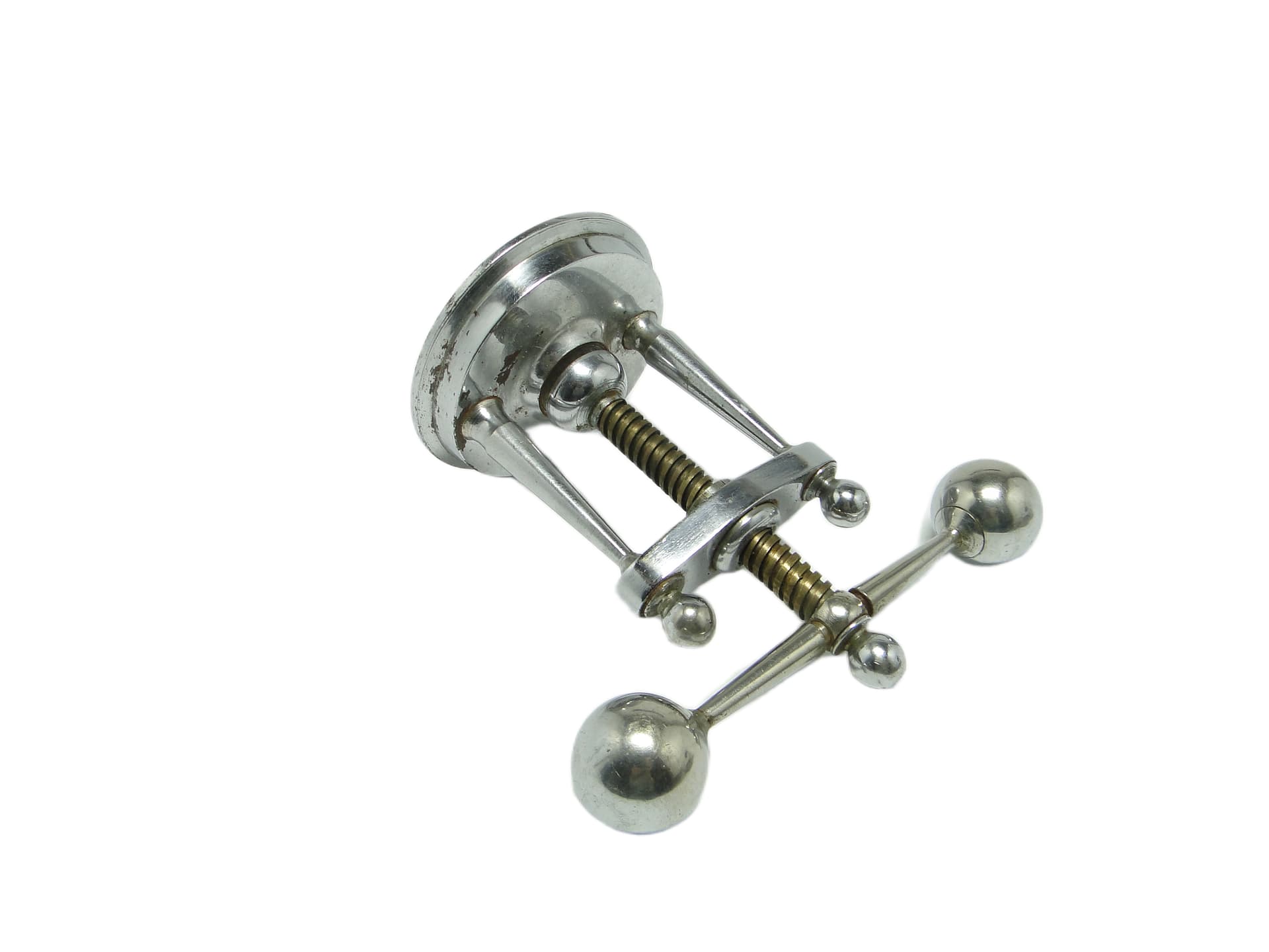 Dziadek do orzechów Art Deco, mosiądz chromowany, Niemcy, lata 30. - 96407