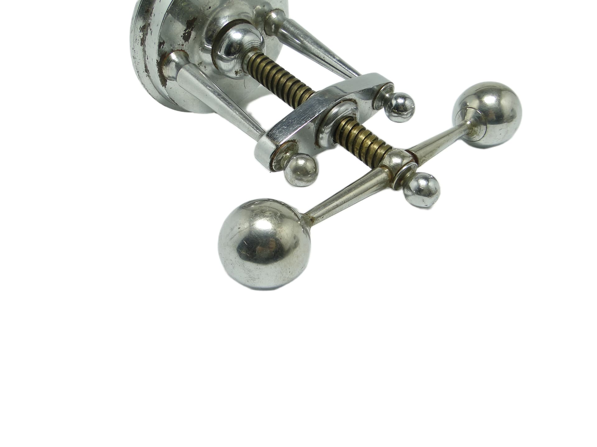 Dziadek do orzechów Art Deco, mosiądz chromowany, Niemcy, lata 30. - 96409