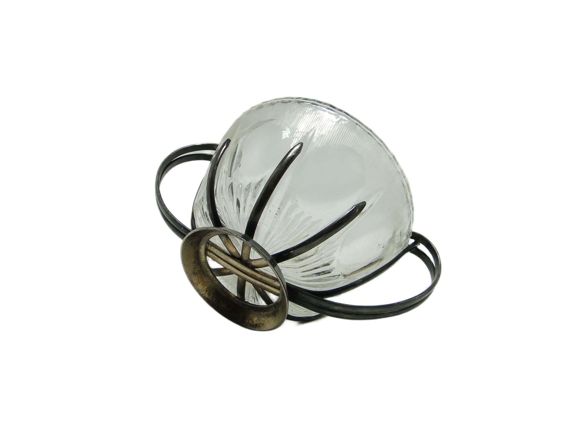 Mid-century modern sugar bowl, glass, Poland, 1960s. - 96307