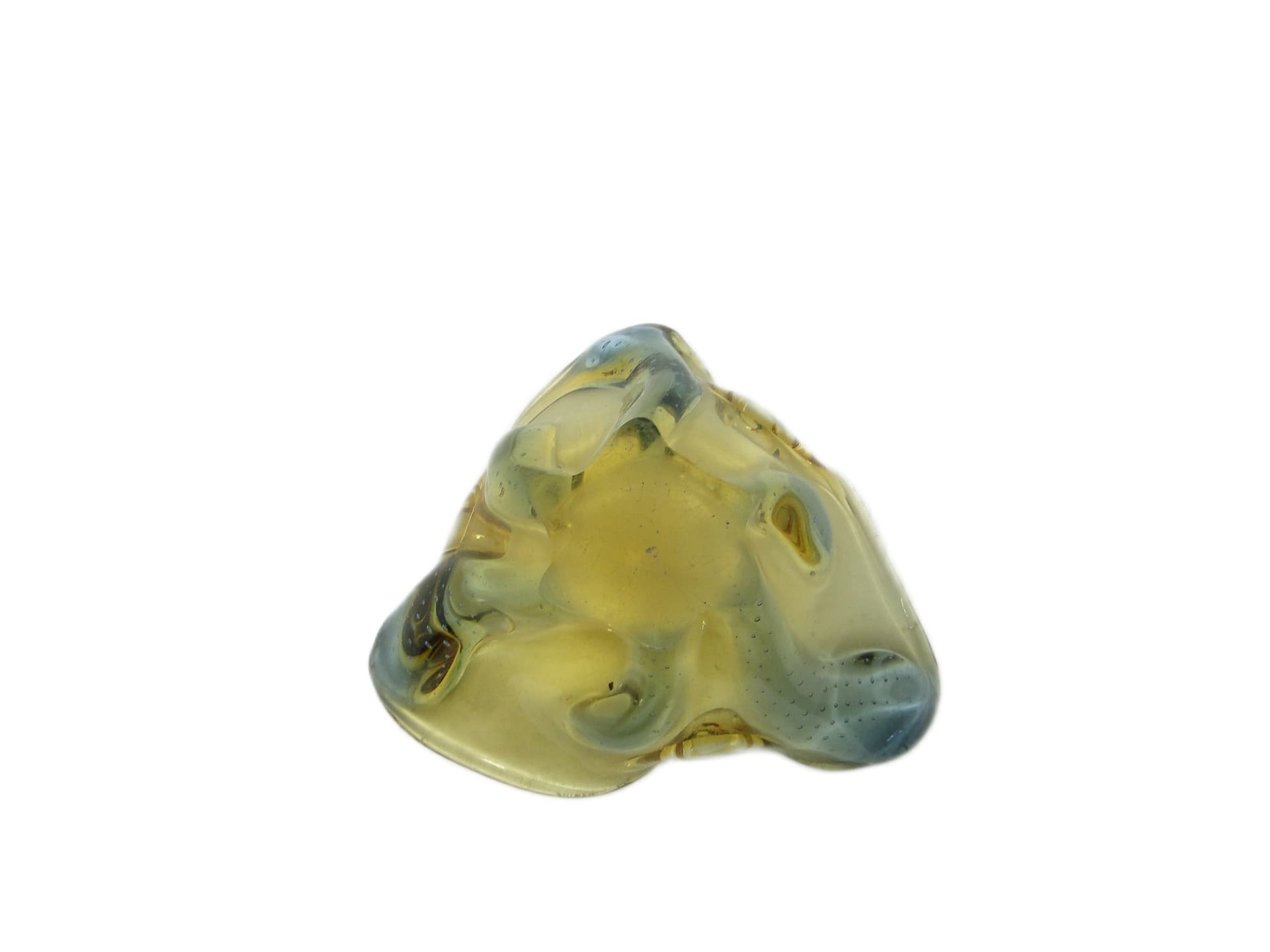 Mid-century modern bowl, glass, by H. Machanowska, Czechoslovakia, 1960s. - 96330