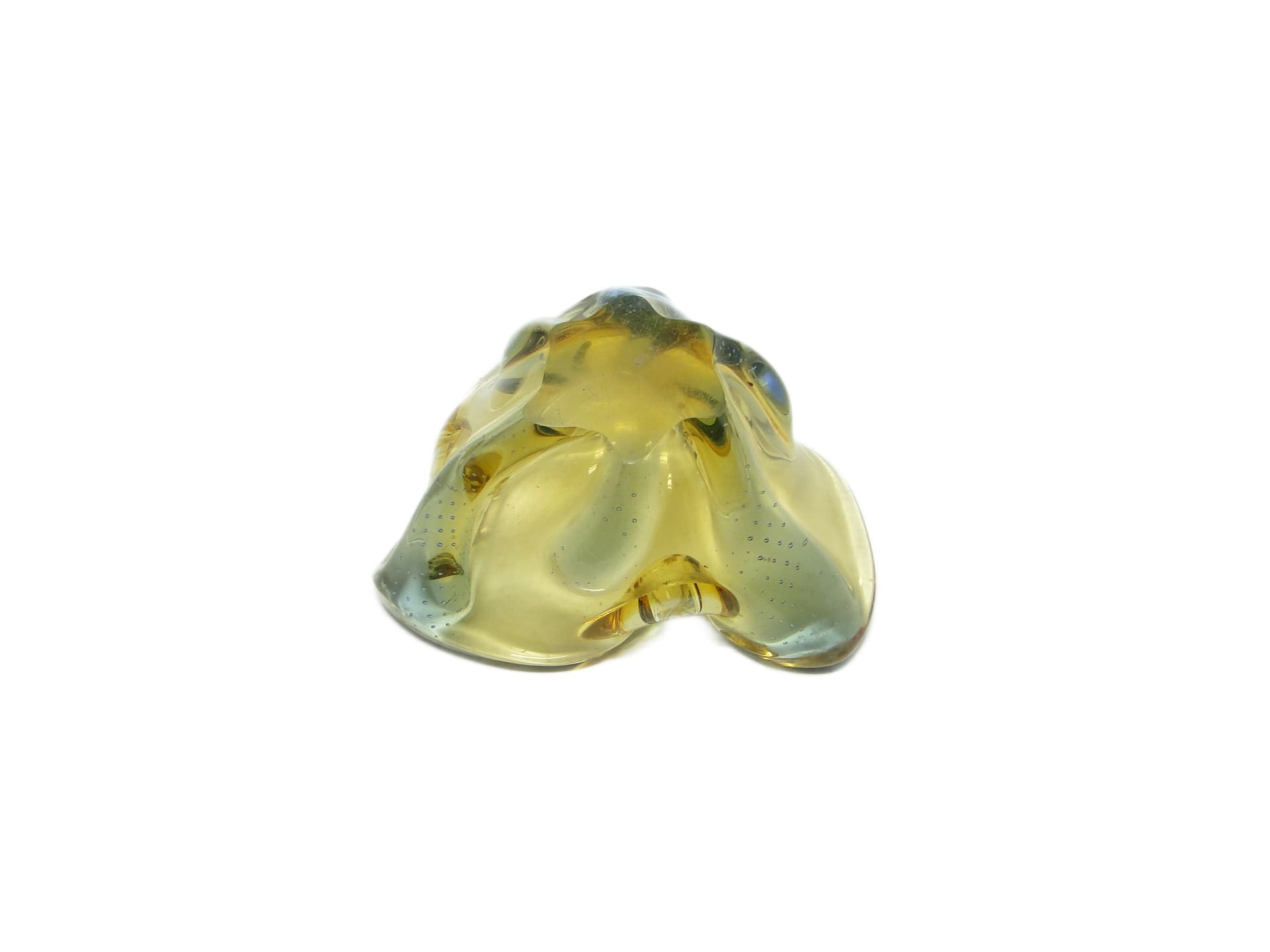 Mid-century modern bowl, glass, by H. Machanowska, Czechoslovakia, 1960s. - 96331