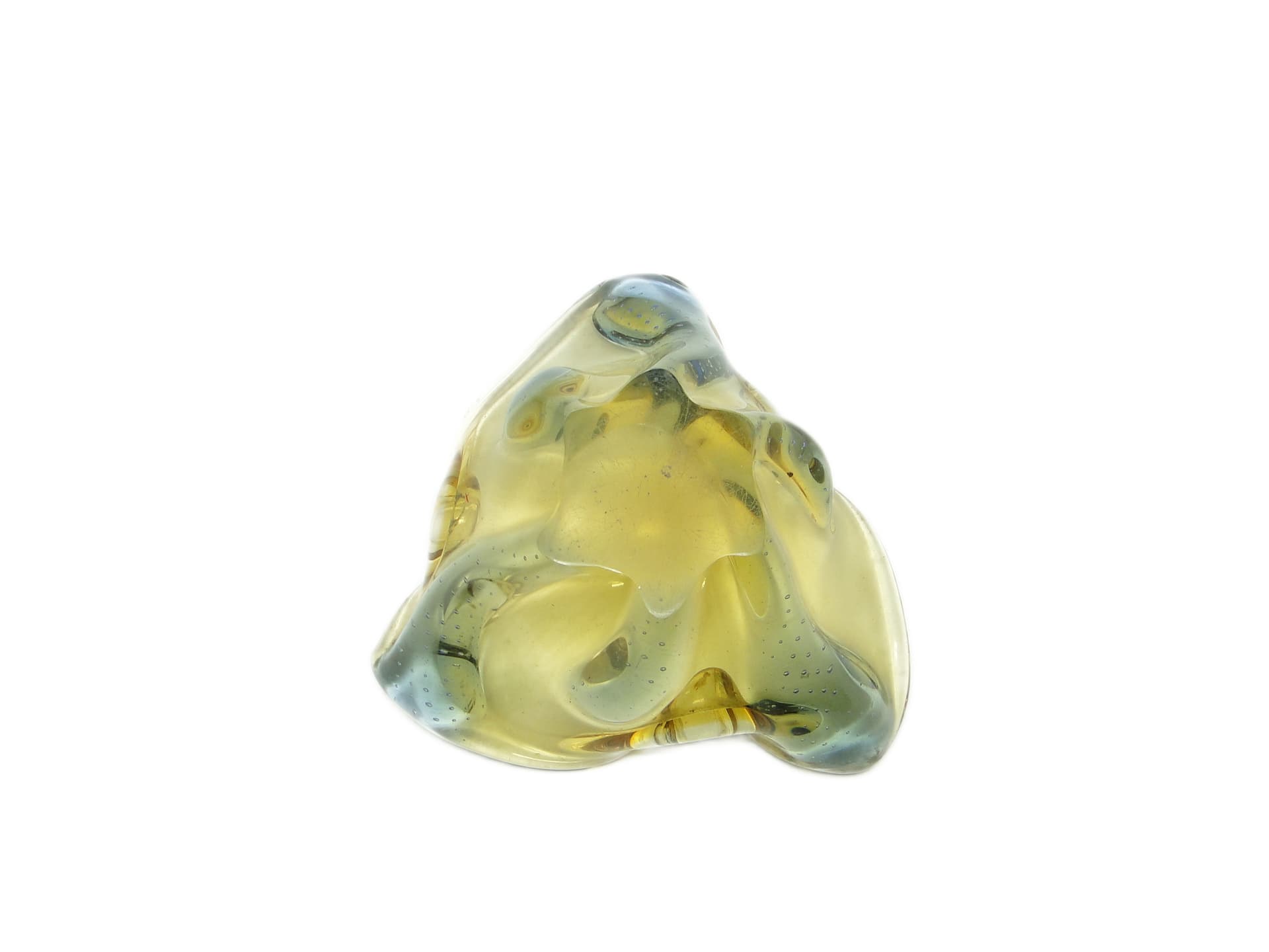 Mid-century modern bowl, glass, by H. Machanowska, Czechoslovakia, 1960s. - 96336