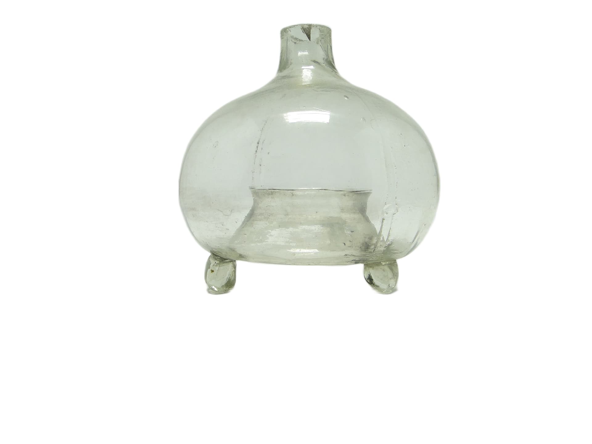 Łapka na muchy Art Deco, szkło transparentne, Polska, lata 50. - 96346