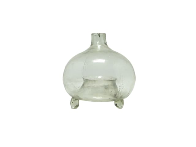 Łapka na muchy Art Deco, szkło transparentne, Polska, lata 50. - WYMIARY