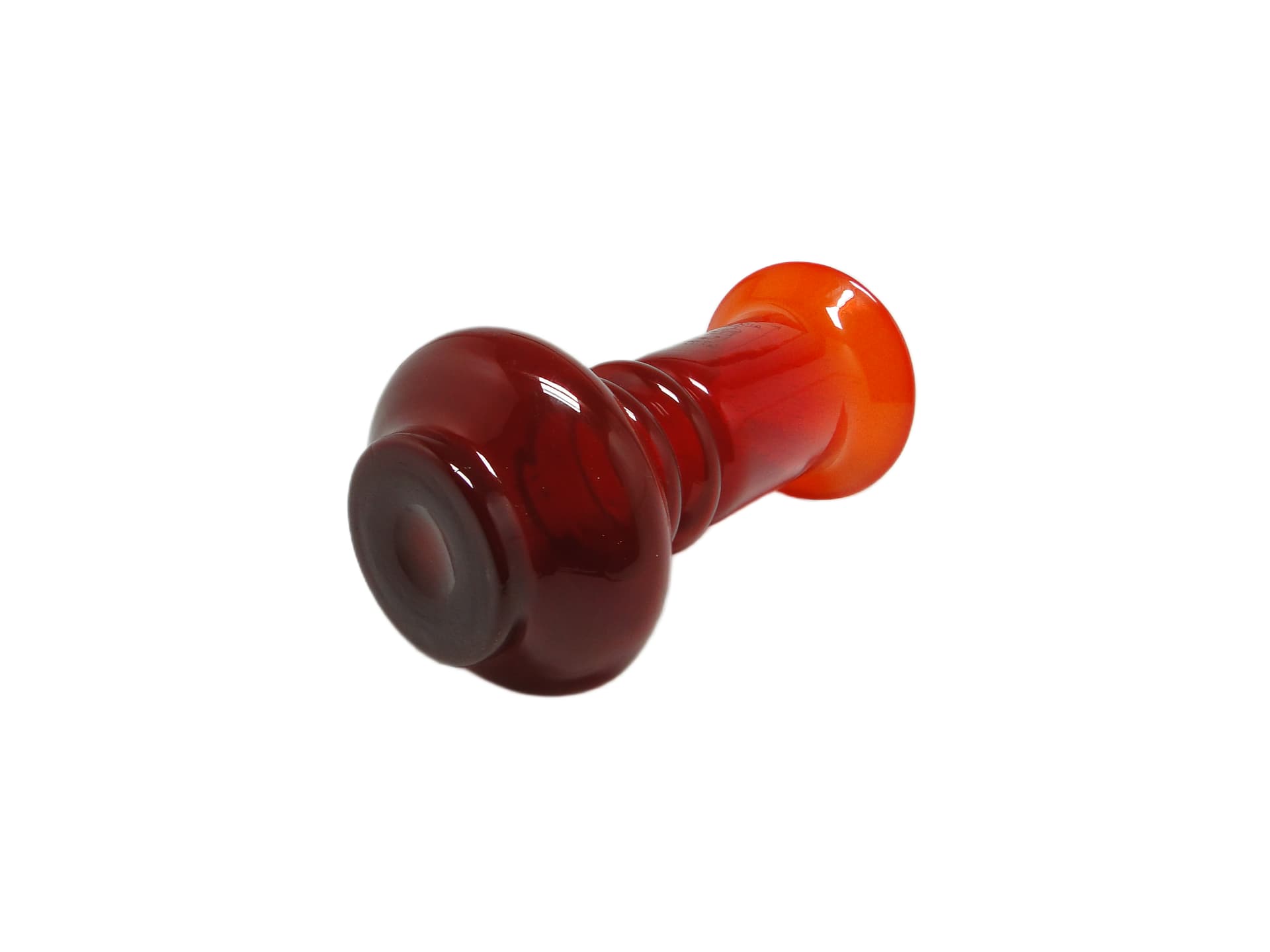 Wazon mid-century modern, szkło czerwone, proj. L. Fiedorowicz, Polska, lata 70. - 96353