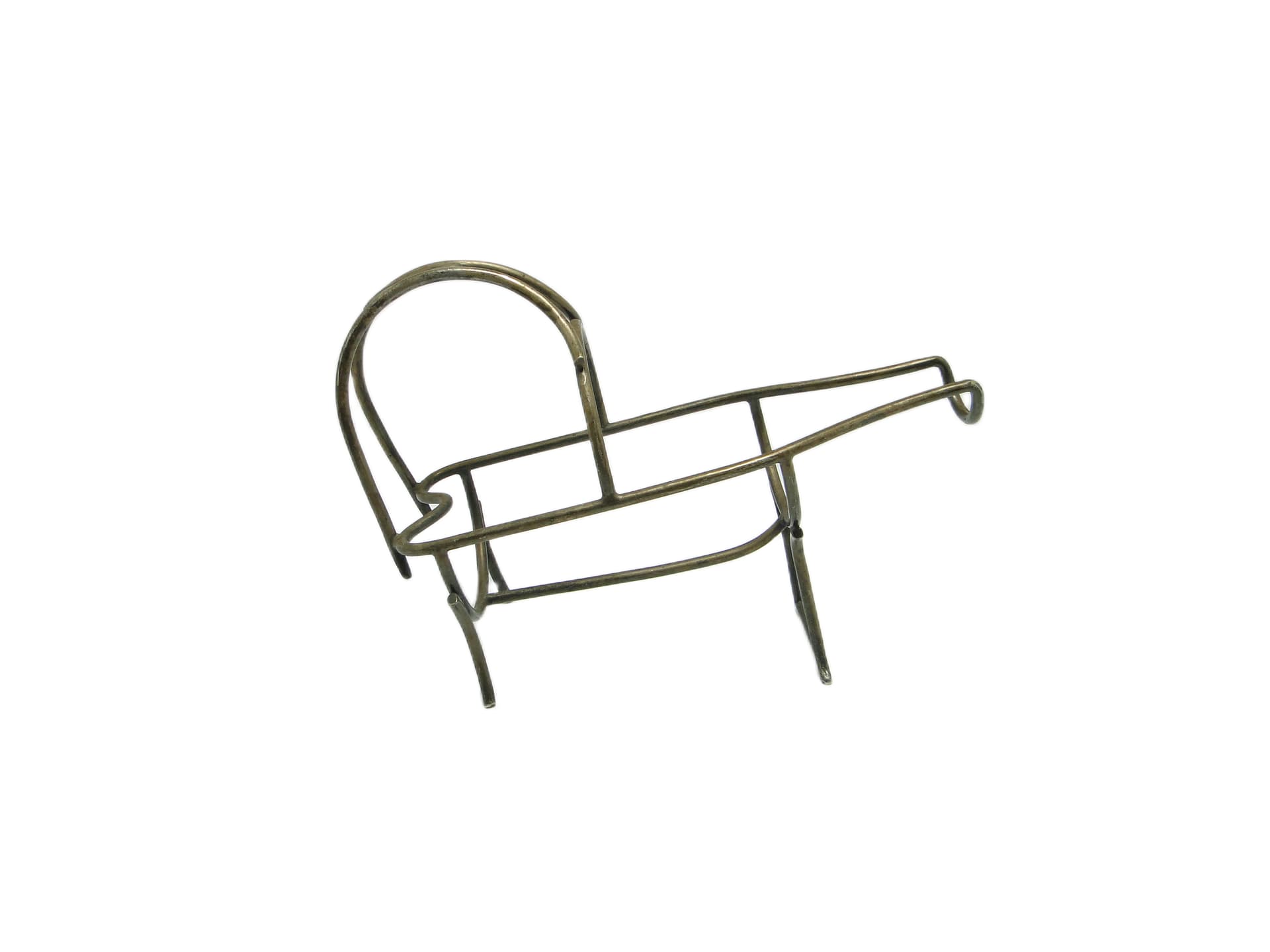 Stojak na butelkę do szampana Art Déco, mosiądz srebrzony, Belgia, lata 30. - 96650