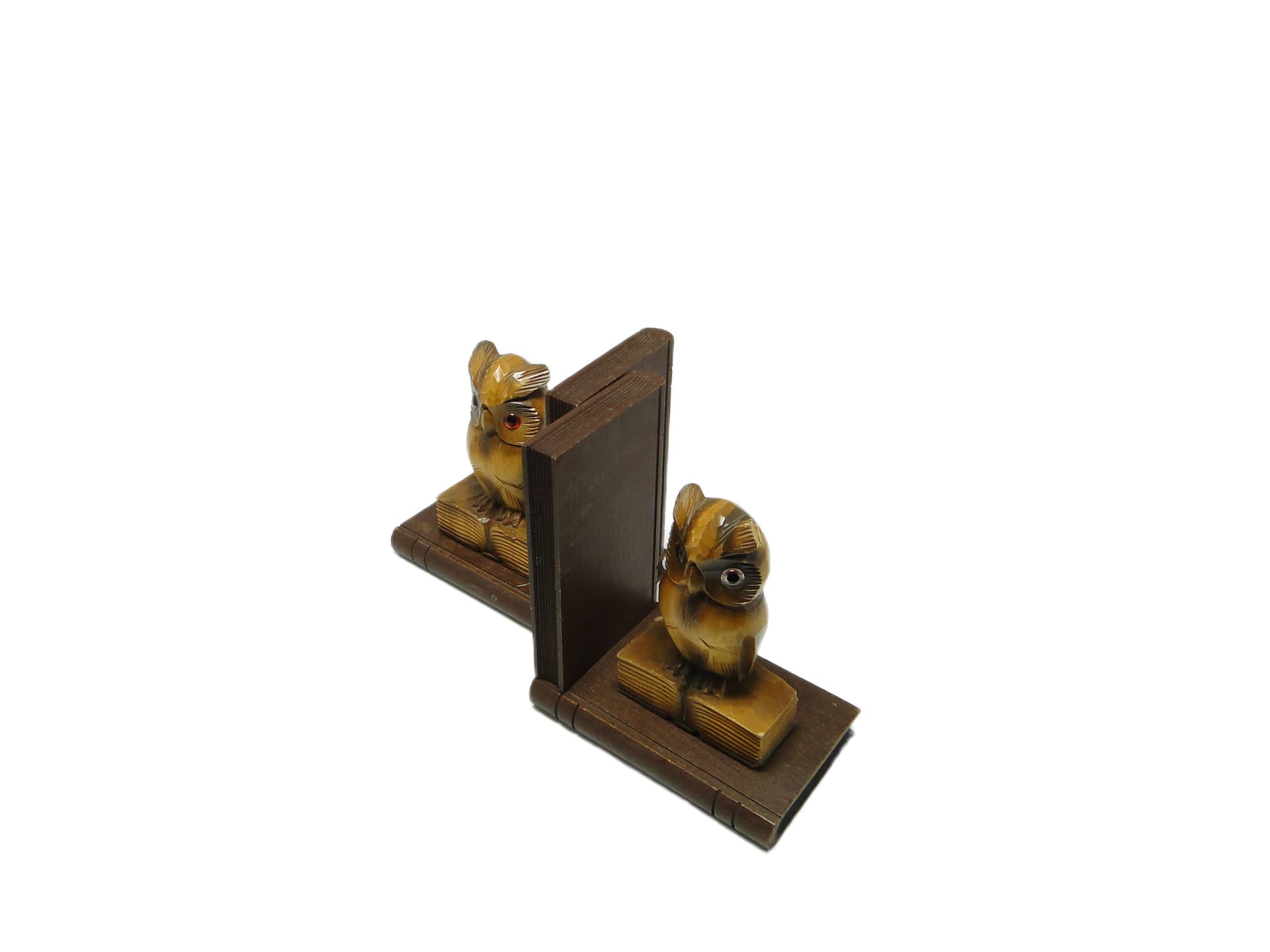 Para podpórek do książek, mid-century modern, buk, Czechosłowacja, lata 50. - 96669