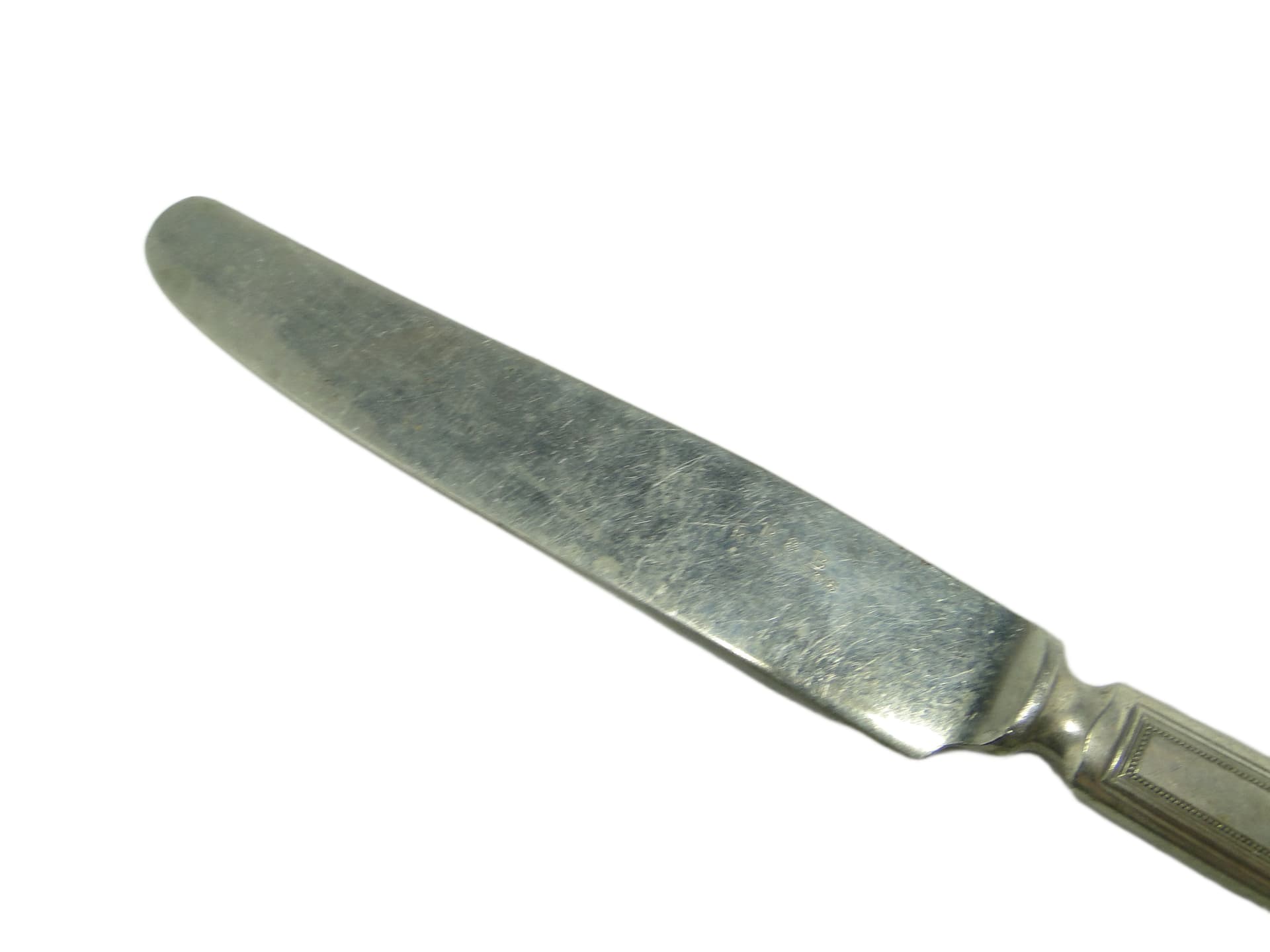 Nóż do chleba Art Deco, mosiądz srebrzony, Niemcy, lata 30. - 96703