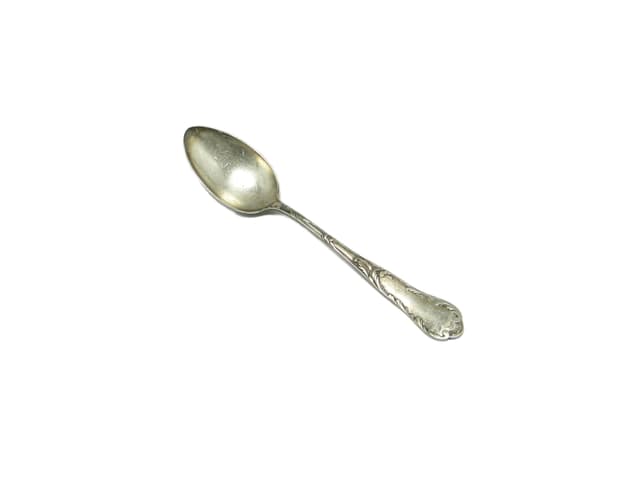 Sugar spoon, Art Nouveau, silver-plated brass, Poland, 1930s. - DIMENSION