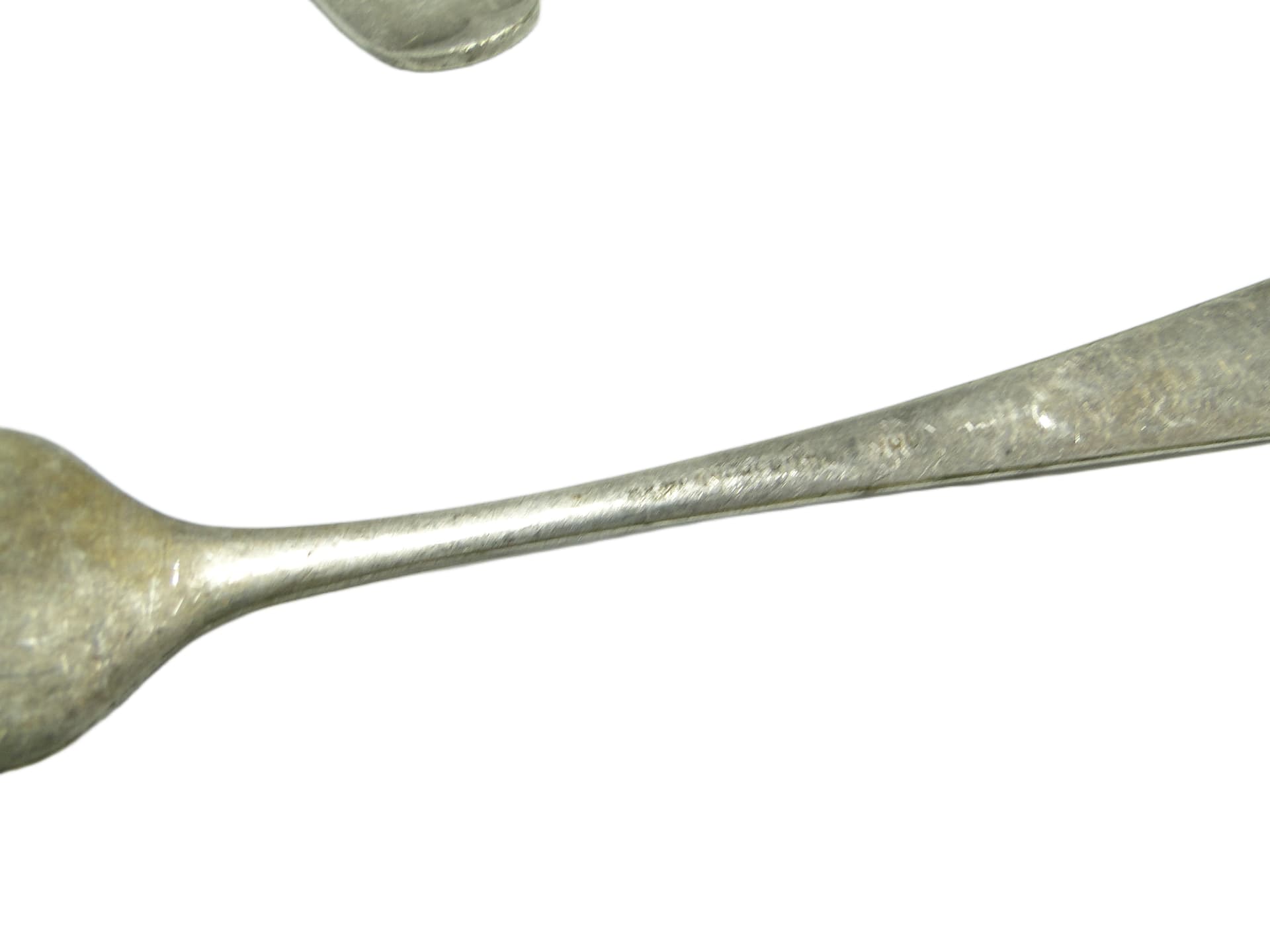 Zestaw widelców, minimalizm, mosiądz srebrzony, Bracia Henneberg, Polska, lata 30. - 96721