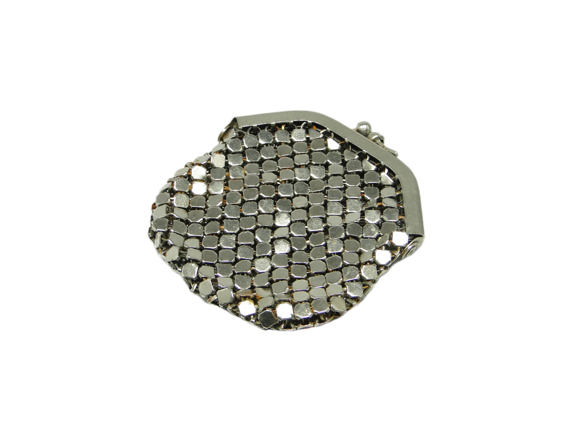 Art Deco coin purse, silver-plated brass, Poland, 1950s. - 96812