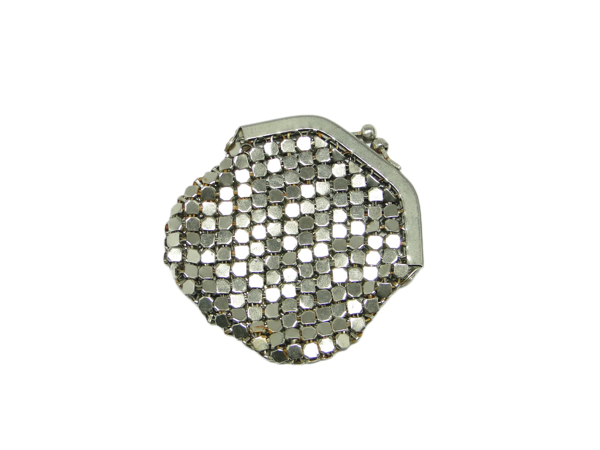 Art Deco coin purse, silver-plated brass, Poland, 1950s. - 96815