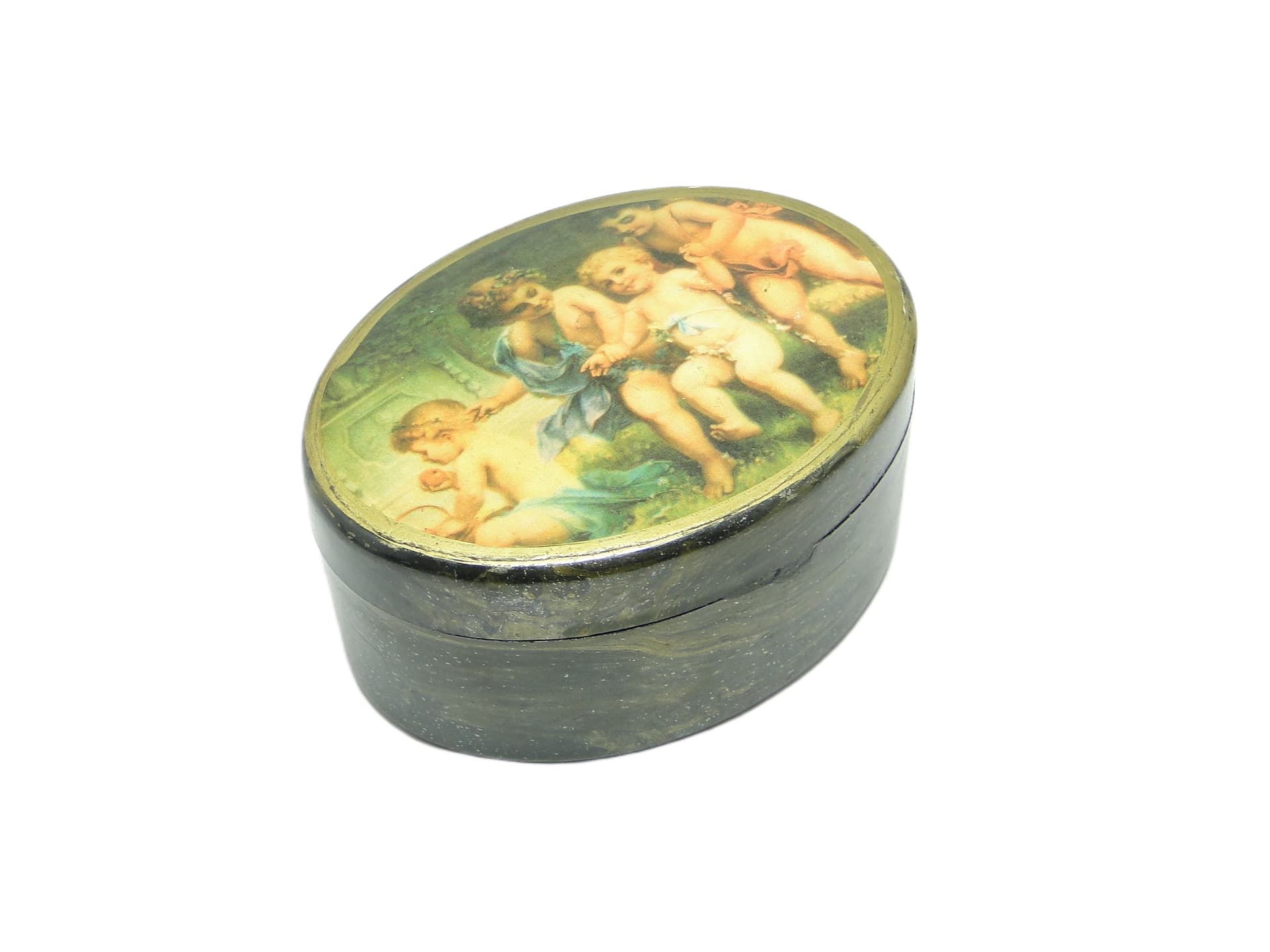 Pudełko owalne, eklektyczne, Japonia, lata 50. - 96857