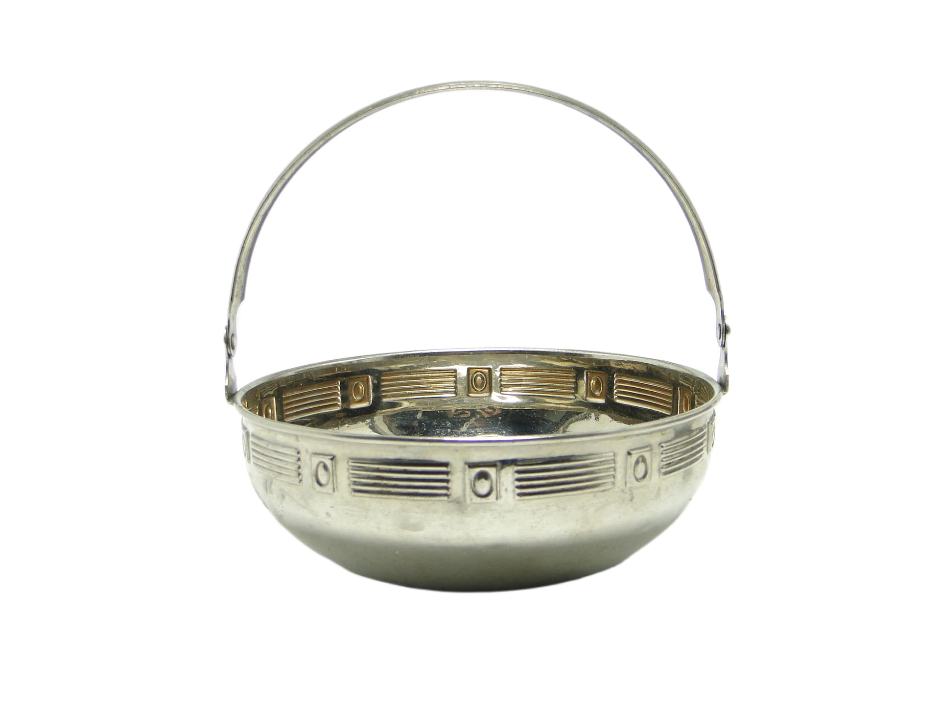 Cukiernica Wiedeńska Secesja, mosiądz srebrzony, Austria, początek XX w. - 96866