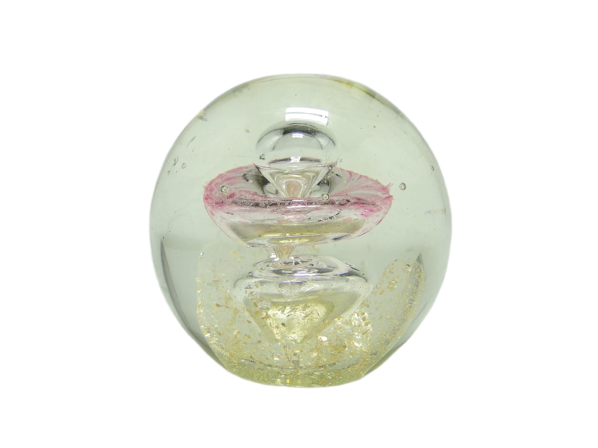 Paperweight, mid-century modern, glass, Murano, Italy, 1950s. - 96948