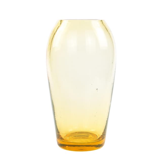 Wazon Modernizm, szkło uranowe, Moser, Czechosłowacja, lata 30. - WYMIARY