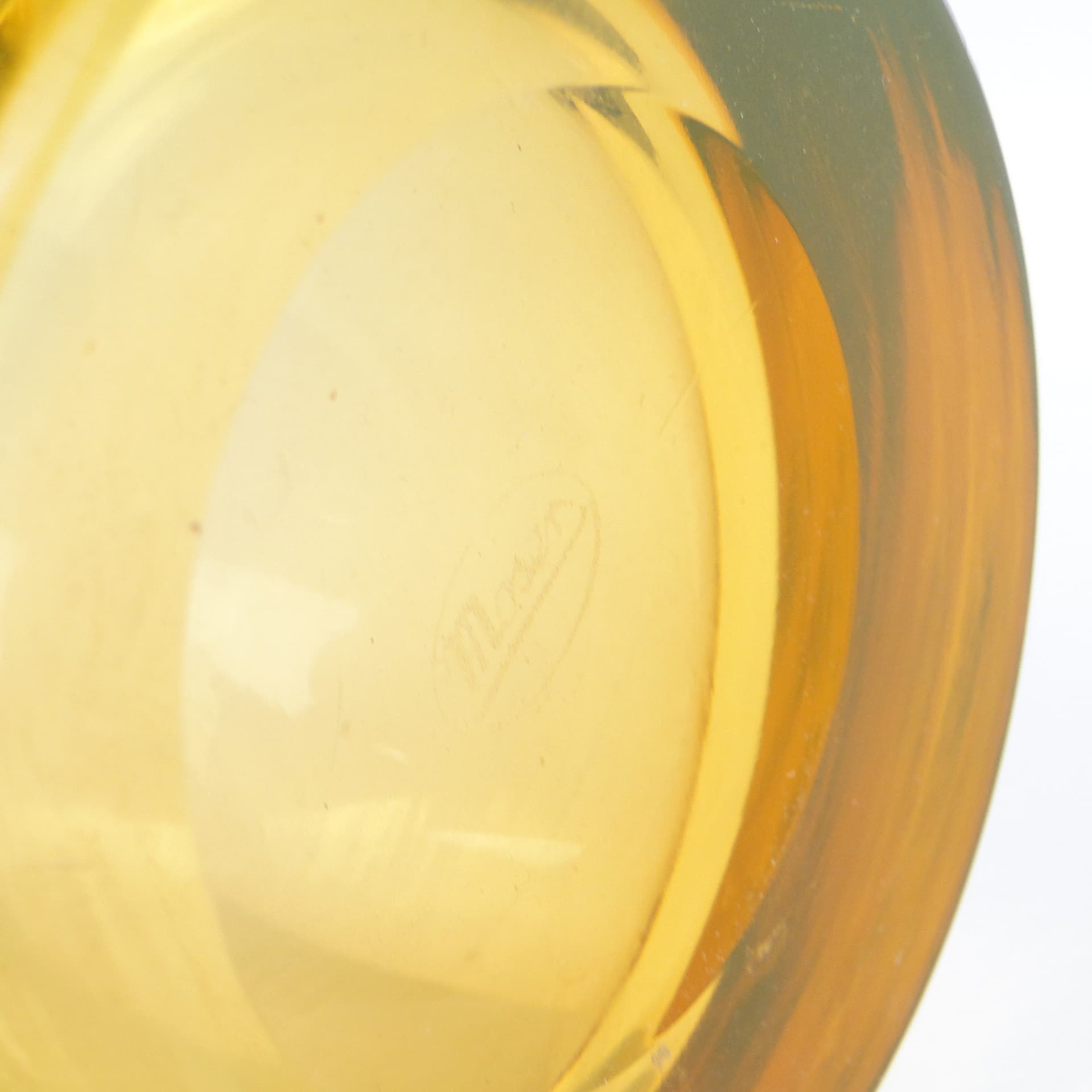 Wazon Modernizm, szkło uranowe, Moser, Czechosłowacja, lata 30. - 97455