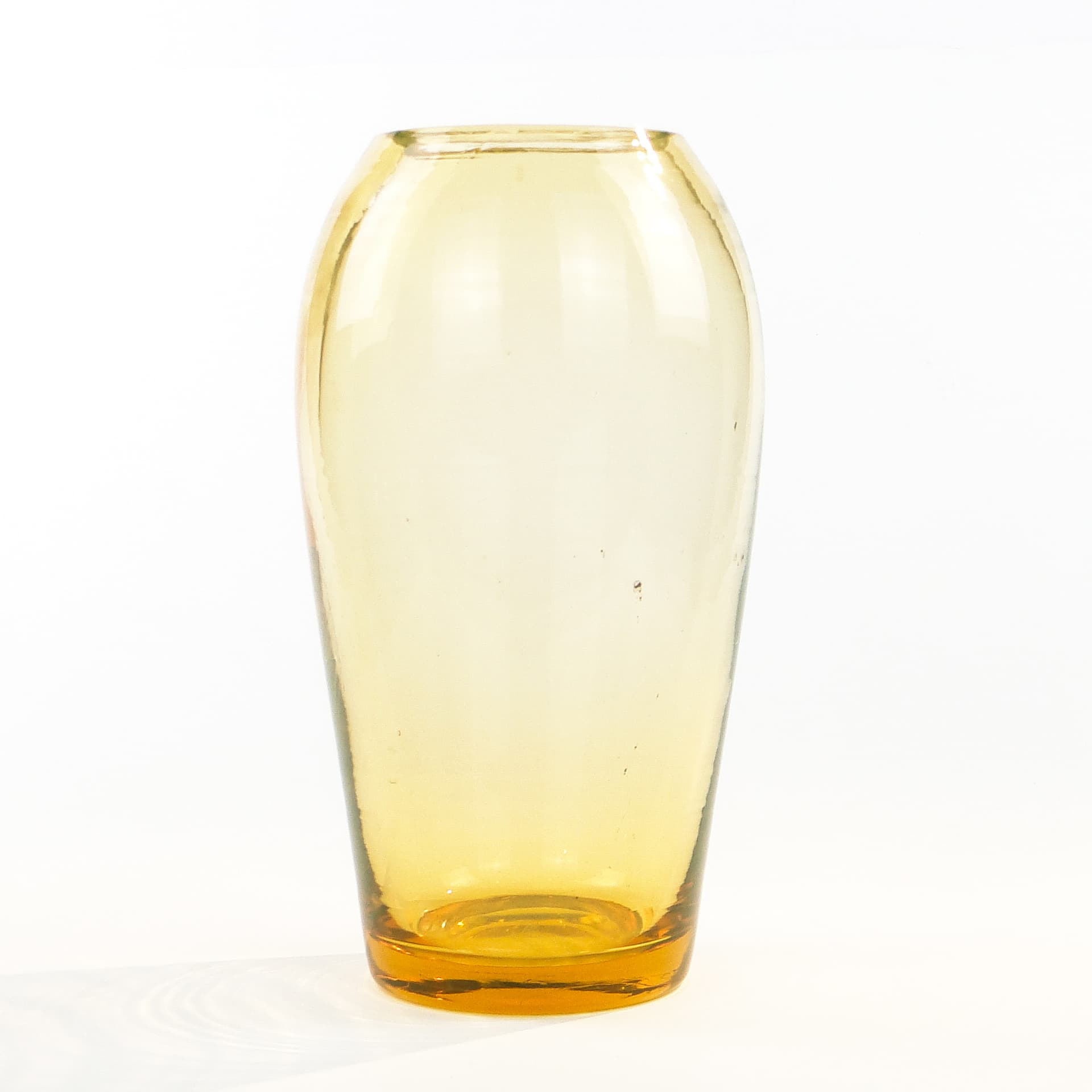 Wazon Modernizm, szkło uranowe, Moser, Czechosłowacja, lata 30. - 97454