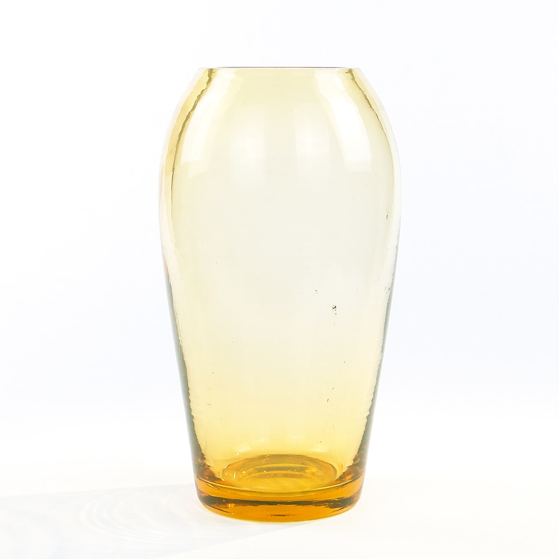 Wazon Modernizm, szkło uranowe, Moser, Czechosłowacja, lata 30. - 97452