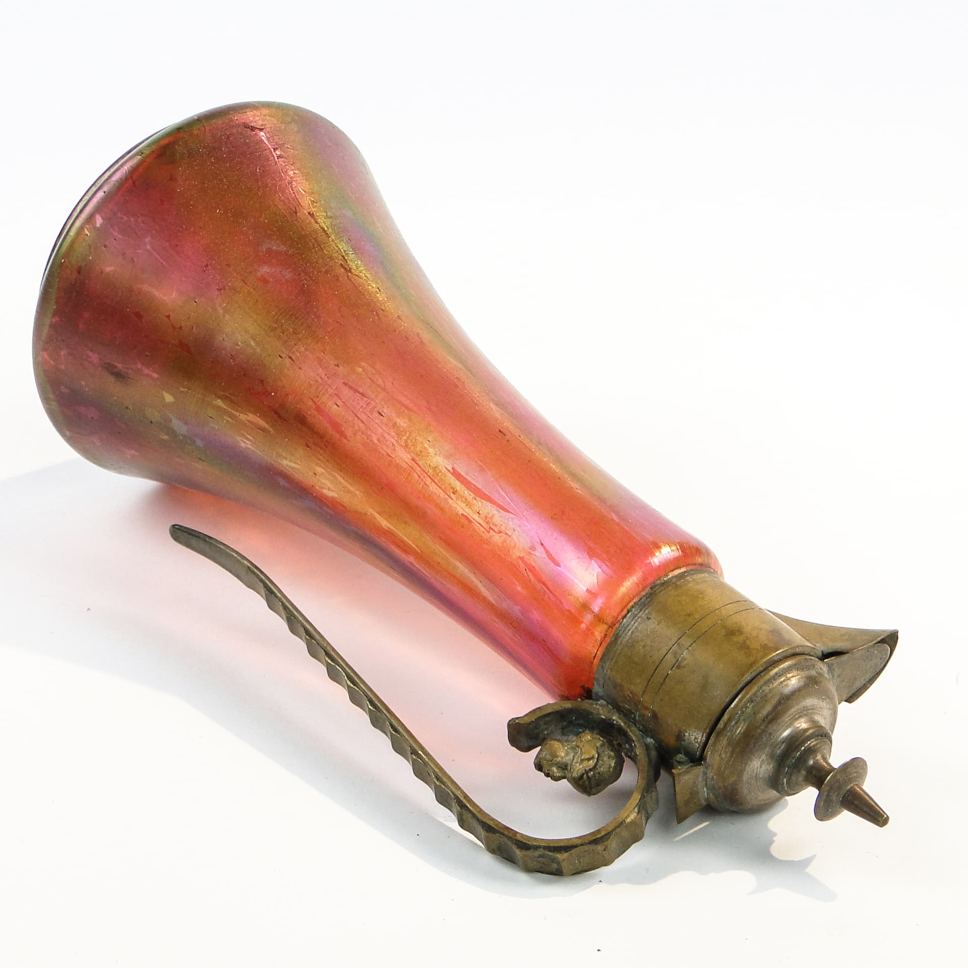 Karafka, Art Nouveau, szkło, Czechosłowacja, początek XX w. - 97492