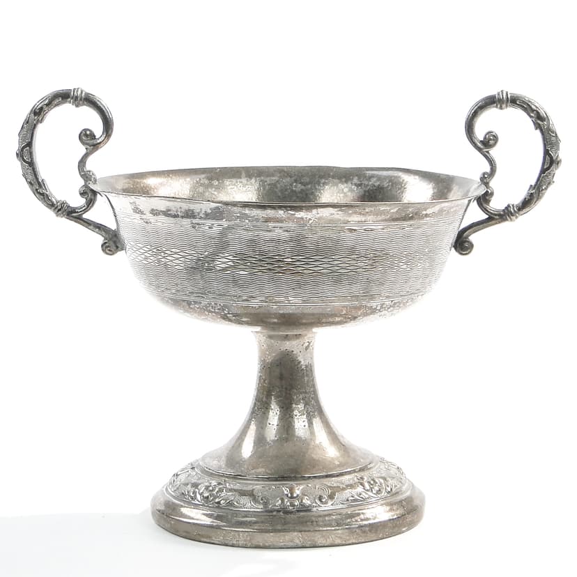 Cukiernica, Art Nouveau, mosiądz srebrzony, WMF, Niemcy, początek XX w.