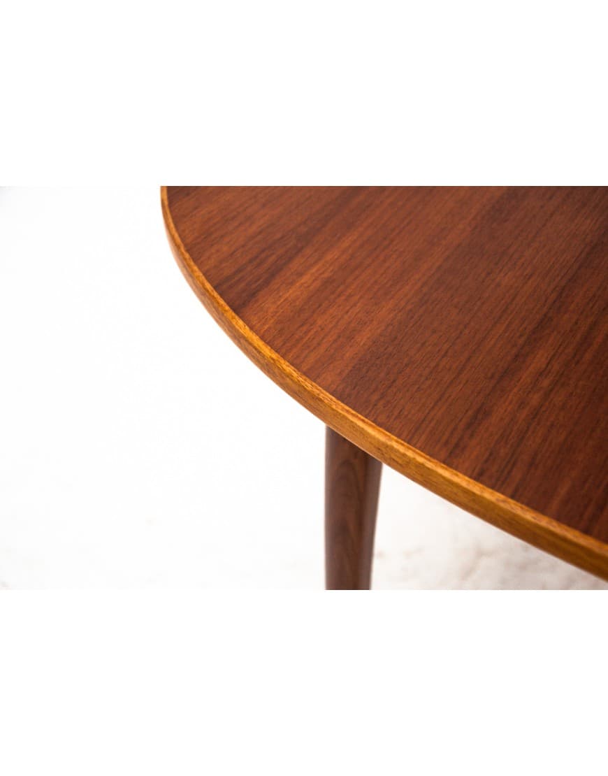 Tekowy stolik kawowy, proj. C. Malmsten, Szwecja, lata 60. - 58158