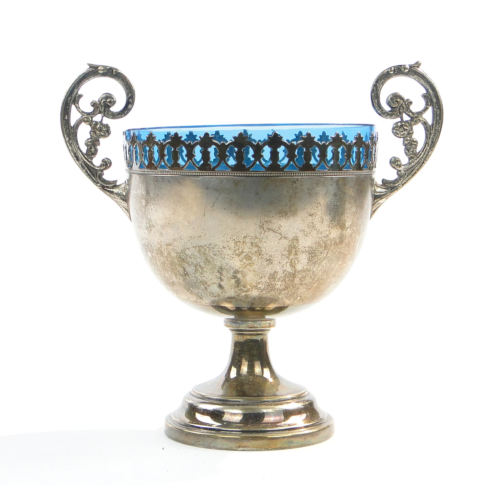 Cukiernica, Art Nouveau, mosiądz srebrzony, WMF, Niemcy, lata 1900 - 97669