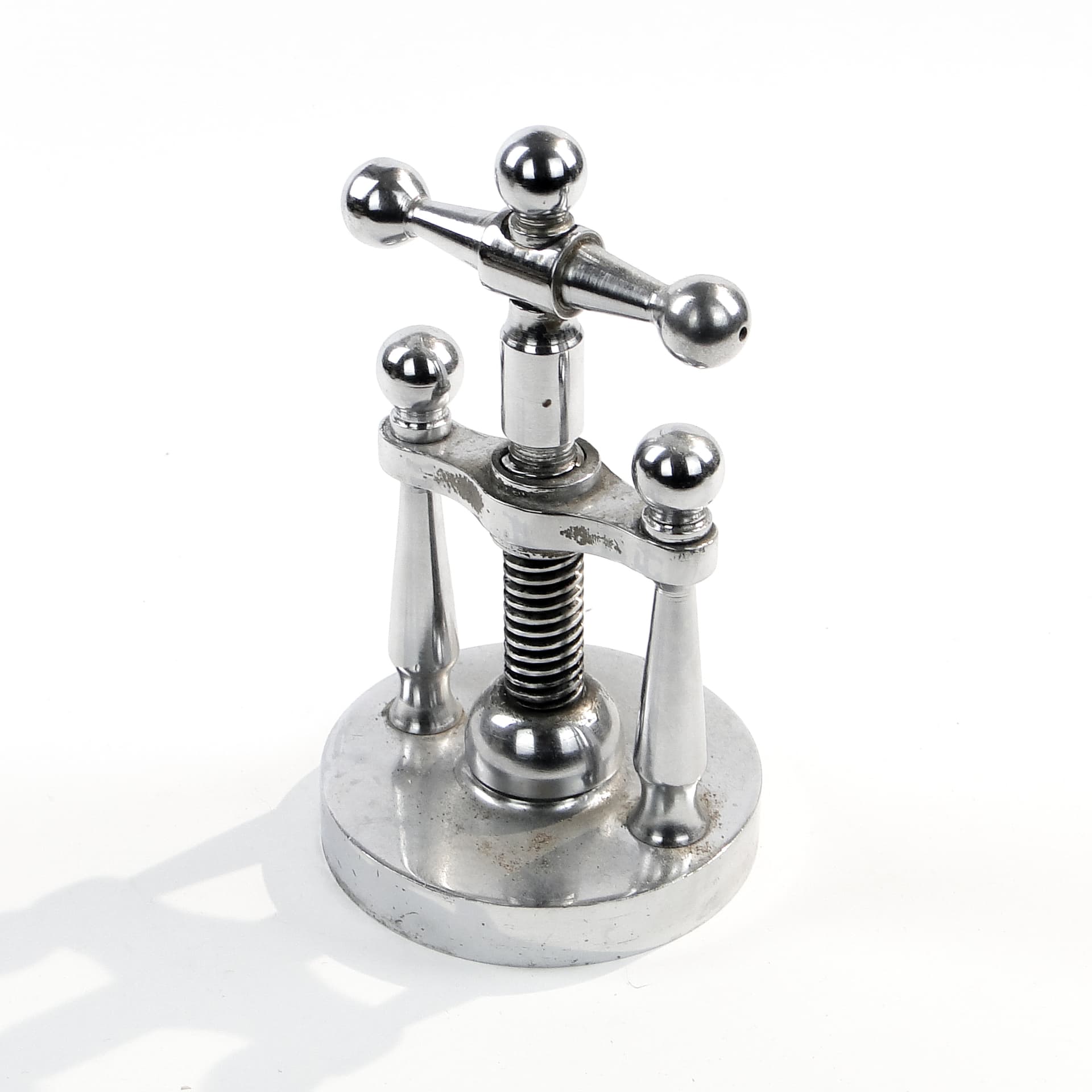 Dziadek do orzechów Art Deco, mosiądz chromowany, Niemcy, lata 30. - 97682