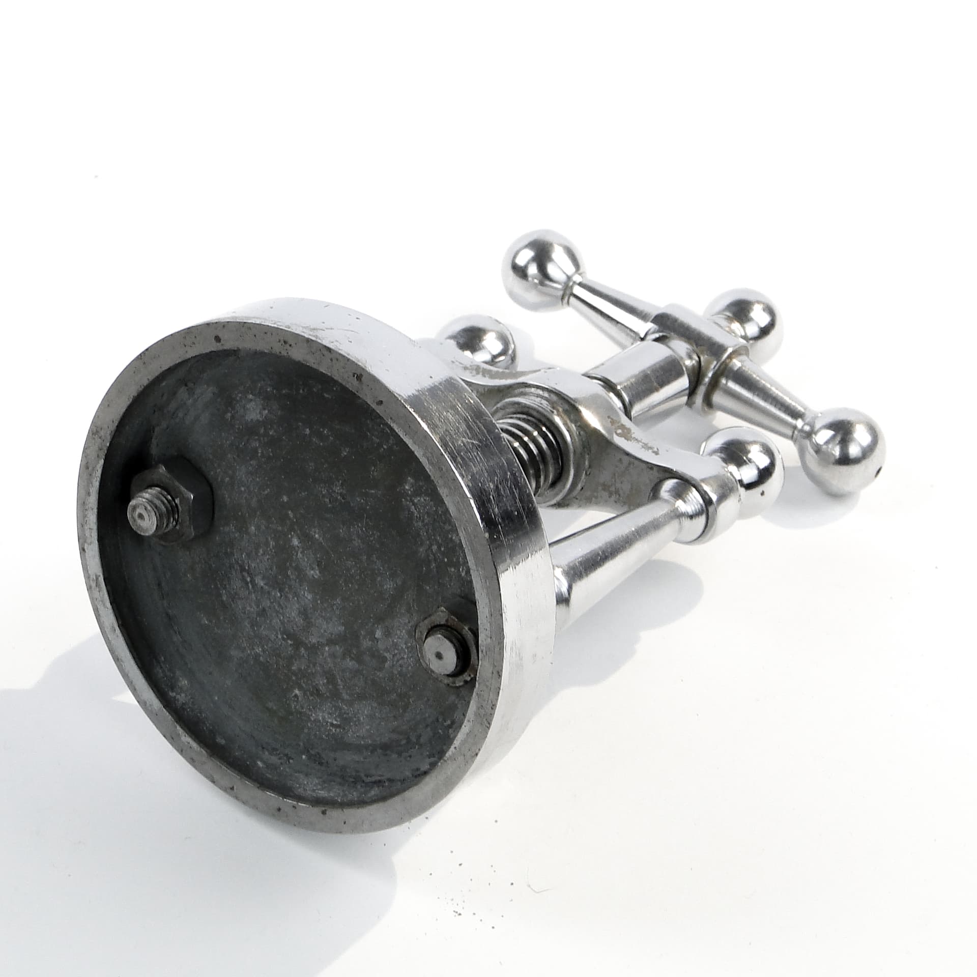 Dziadek do orzechów Art Deco, mosiądz chromowany, Niemcy, lata 30. - 97683