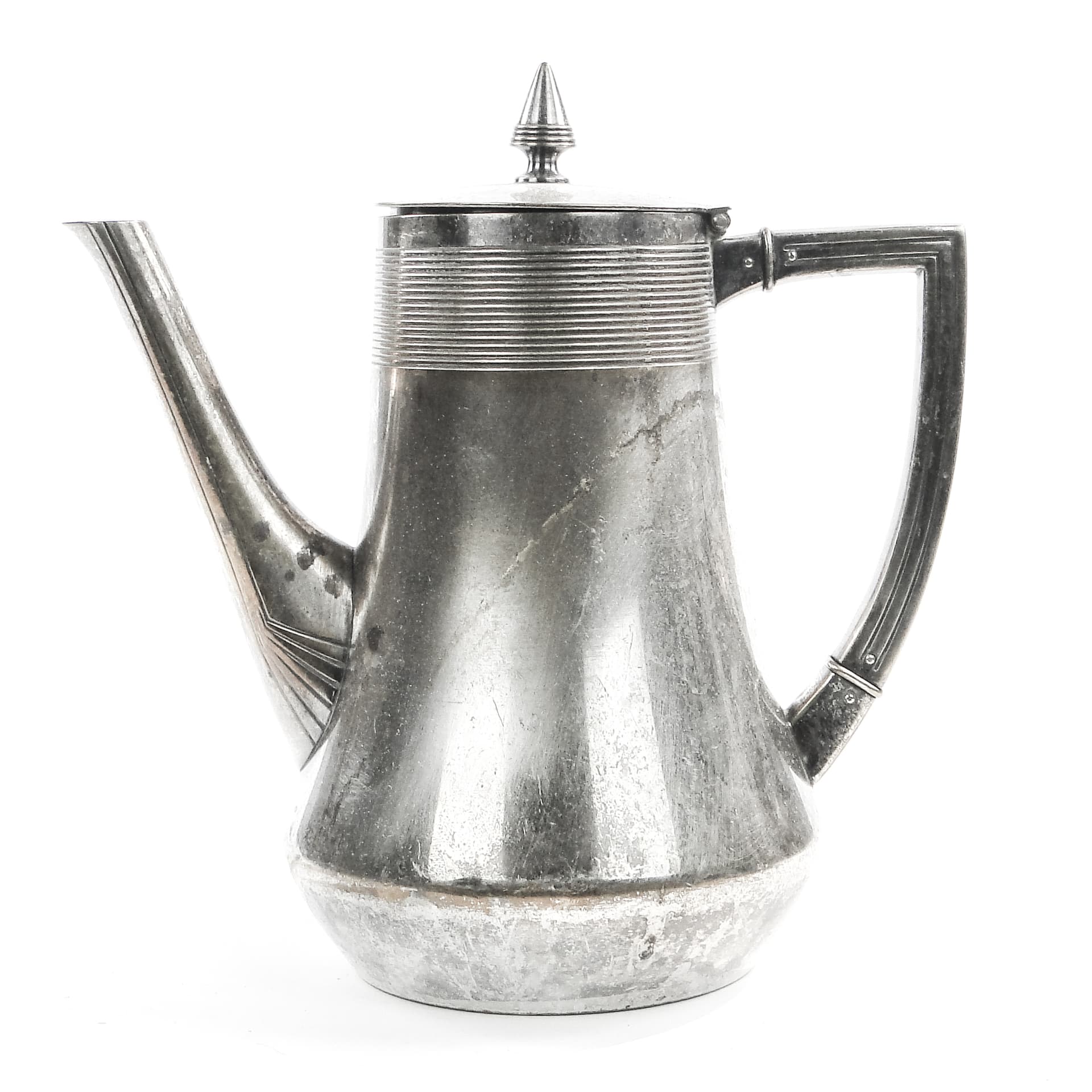 Teapot, Art Nouveau, silver-plated brass, WMF, Germany, early 20th c.