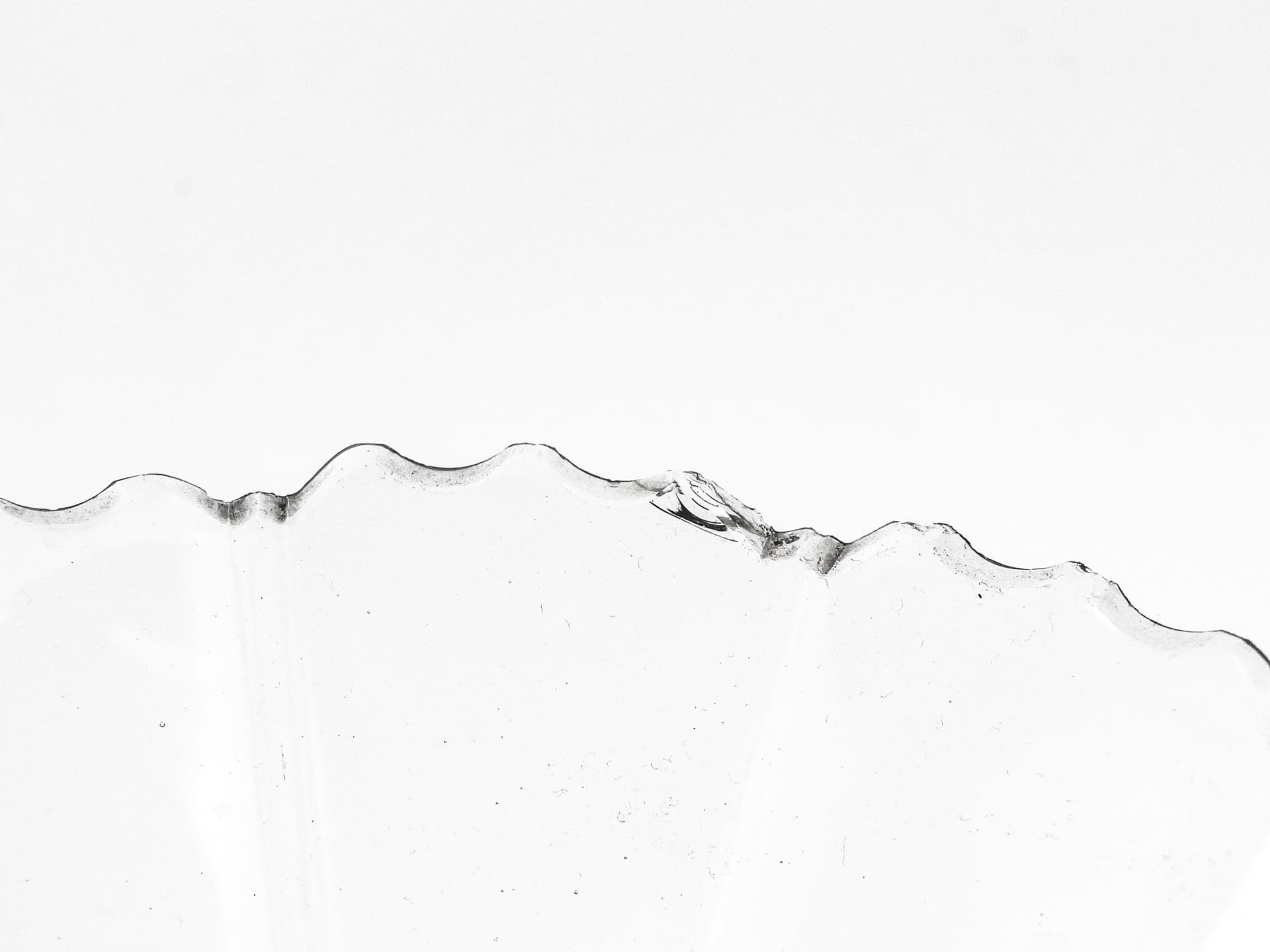 Patera Biedermeier, kryształ transparentny, Czechy, XIX w. - 97815