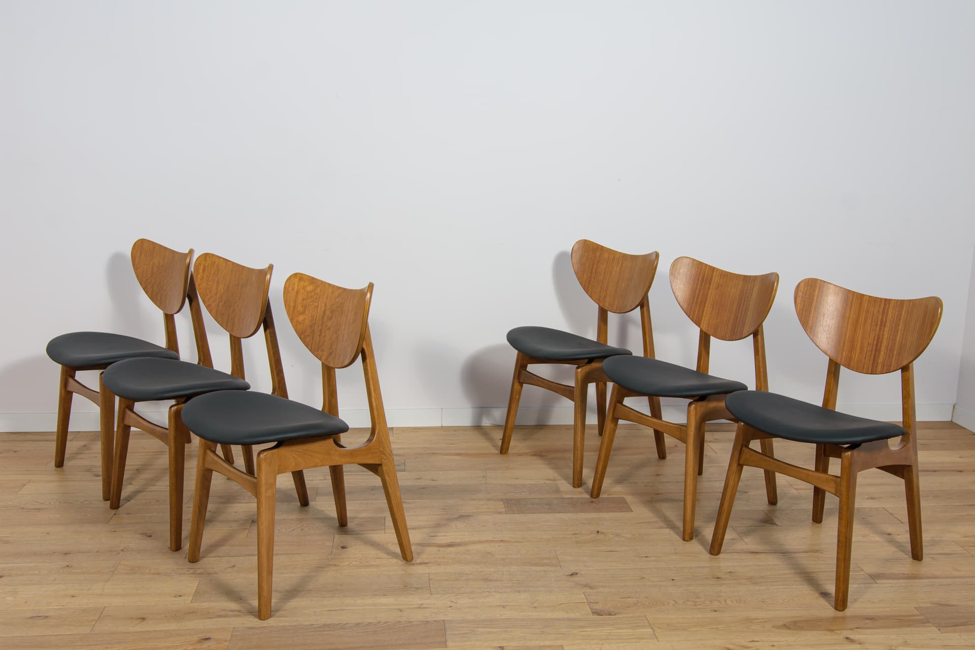 Komplet sześciu krzeseł Librenza, G-Plan, Wielka Brytania, lata 50 - 94448