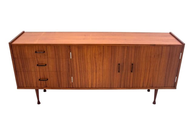 Mahogany Sideboard, Krakowskie Fabryki Mebli, Poland, 1960s - DIMENSION