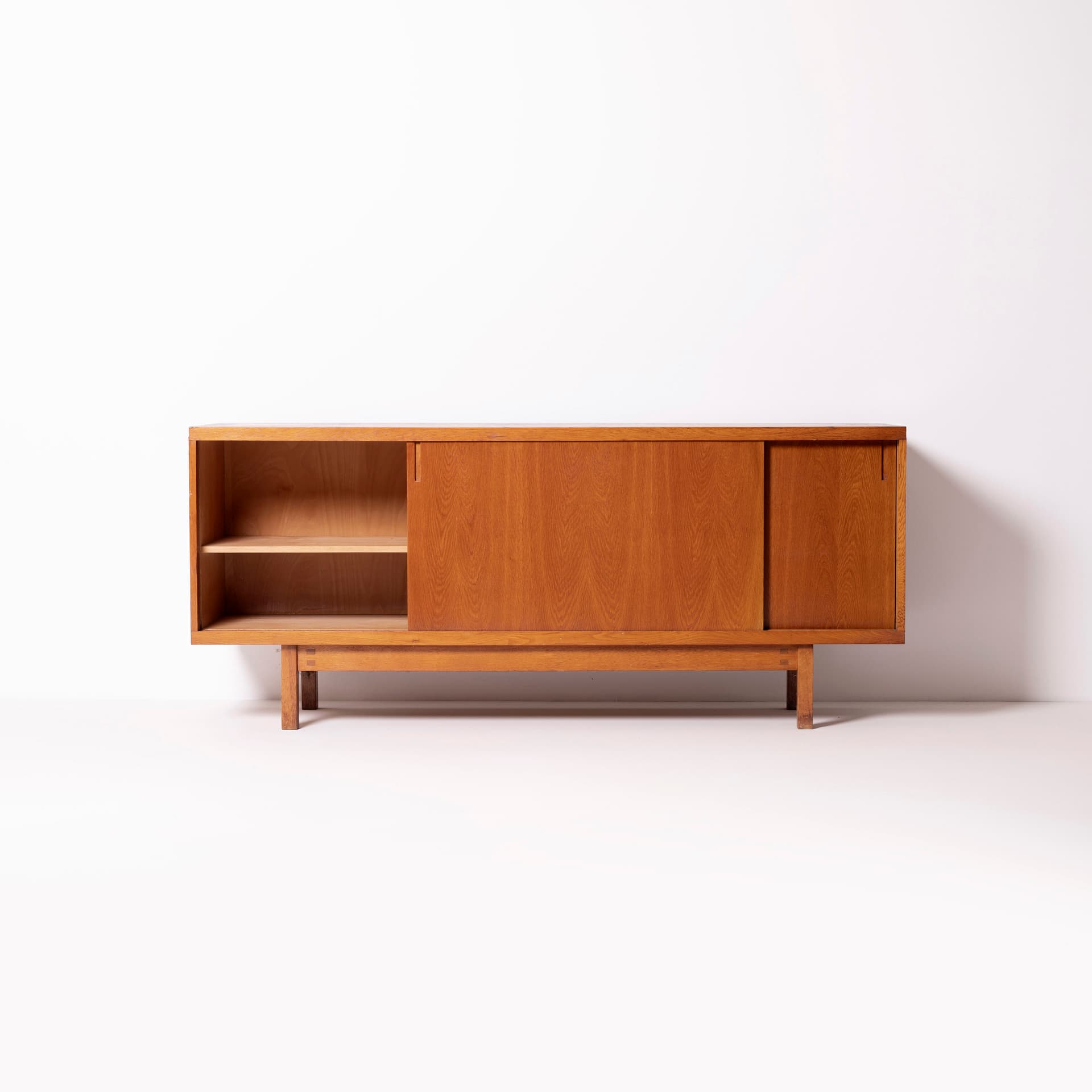 Sideboard ULU, light brown oak, Czechoslovakia, 1960s. - 95658