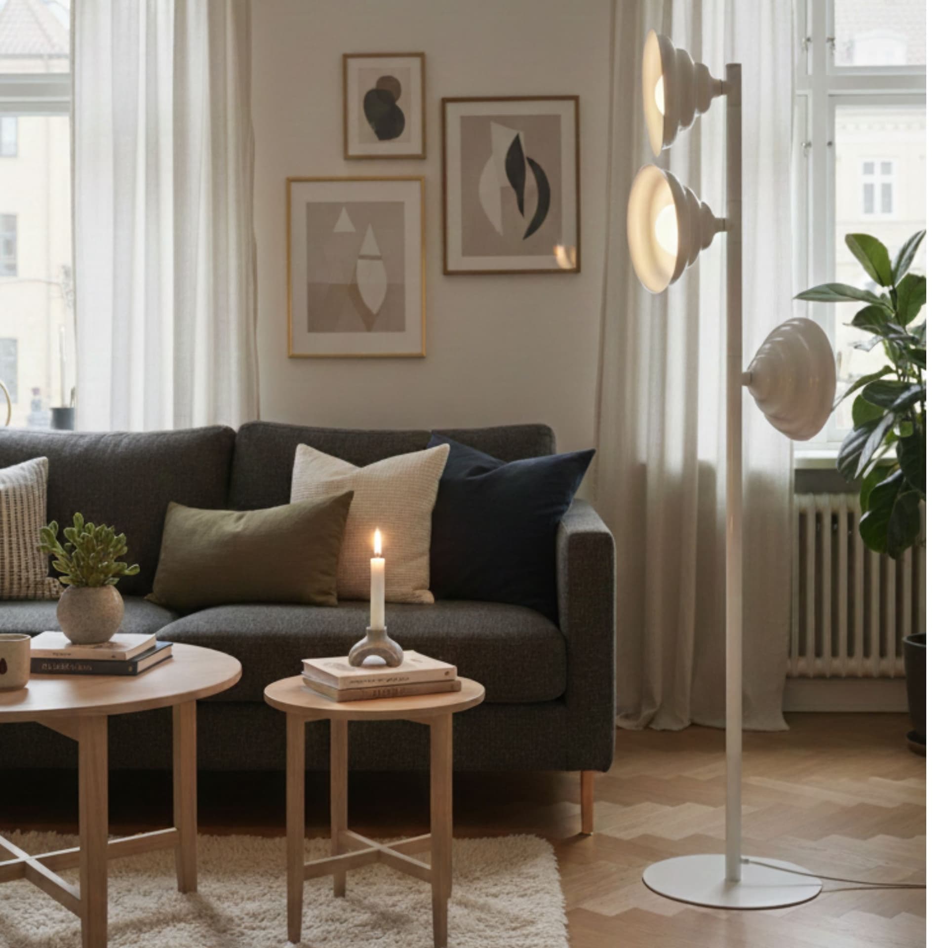 Lampa stojąca Fala kremowa, Szpunar x Artera, Artera - 170346