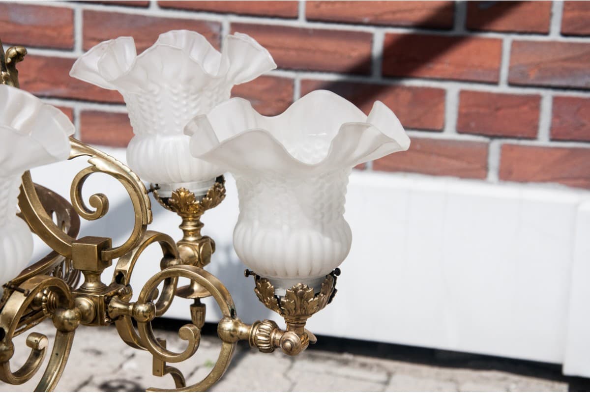 Mosiężny żyrandol, Europa Zachodnia, lata 50. - 57821