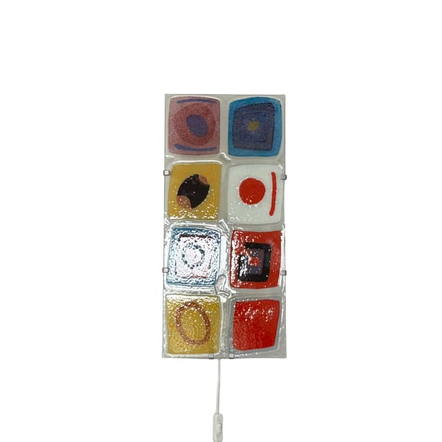 Wall lamp Gyllen, multicolor glass, Ikea, Switzerland, 1990s. - DIMENSION