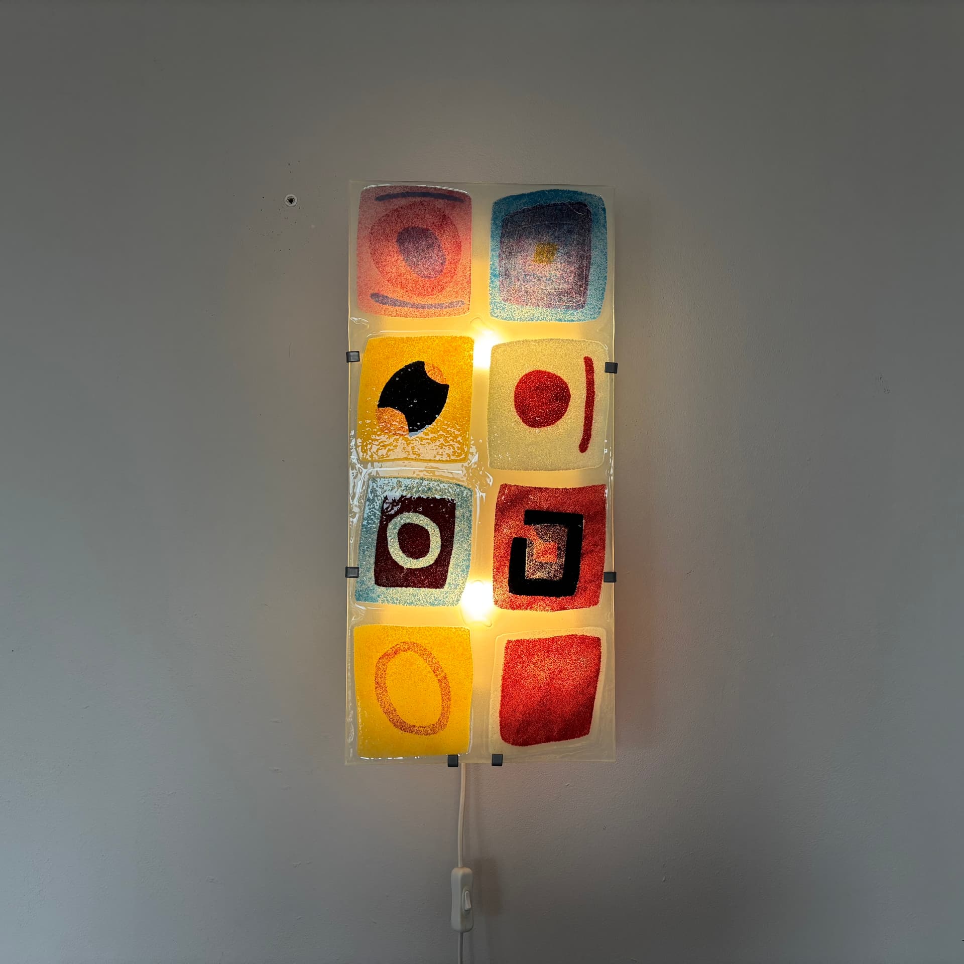 Wall lamp Gyllen, multicolor glass, Ikea, Switzerland, 1990s. - 96229