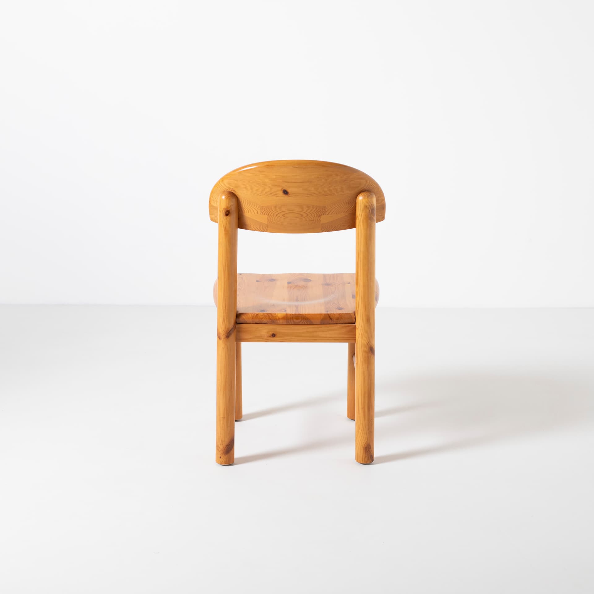 Krzesło do jadalni, sosna jasnobrązowa, proj. R. Daumiller, Dania, lata 70. - 96242