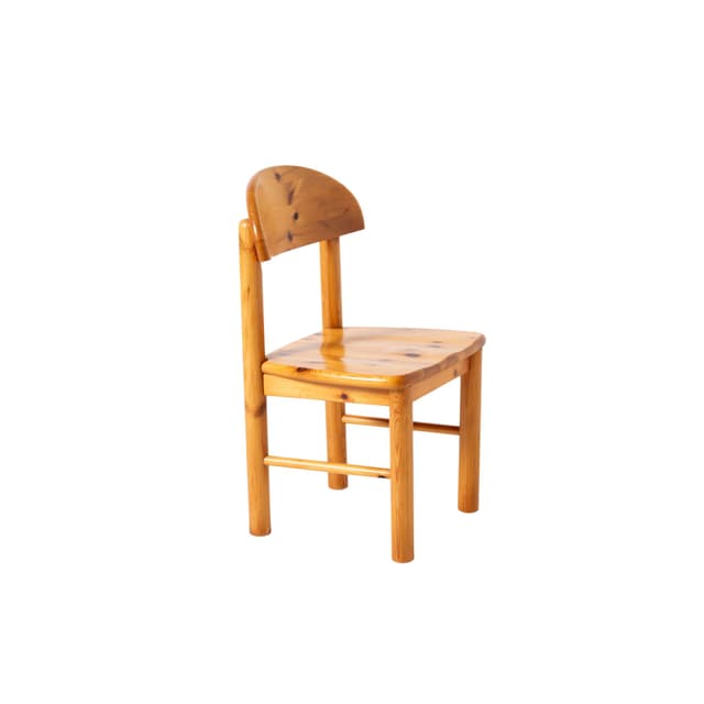 Krzesło do jadalni, sosna jasnobrązowa, proj. R. Daumiller, Dania, lata 70. - WYMIARY