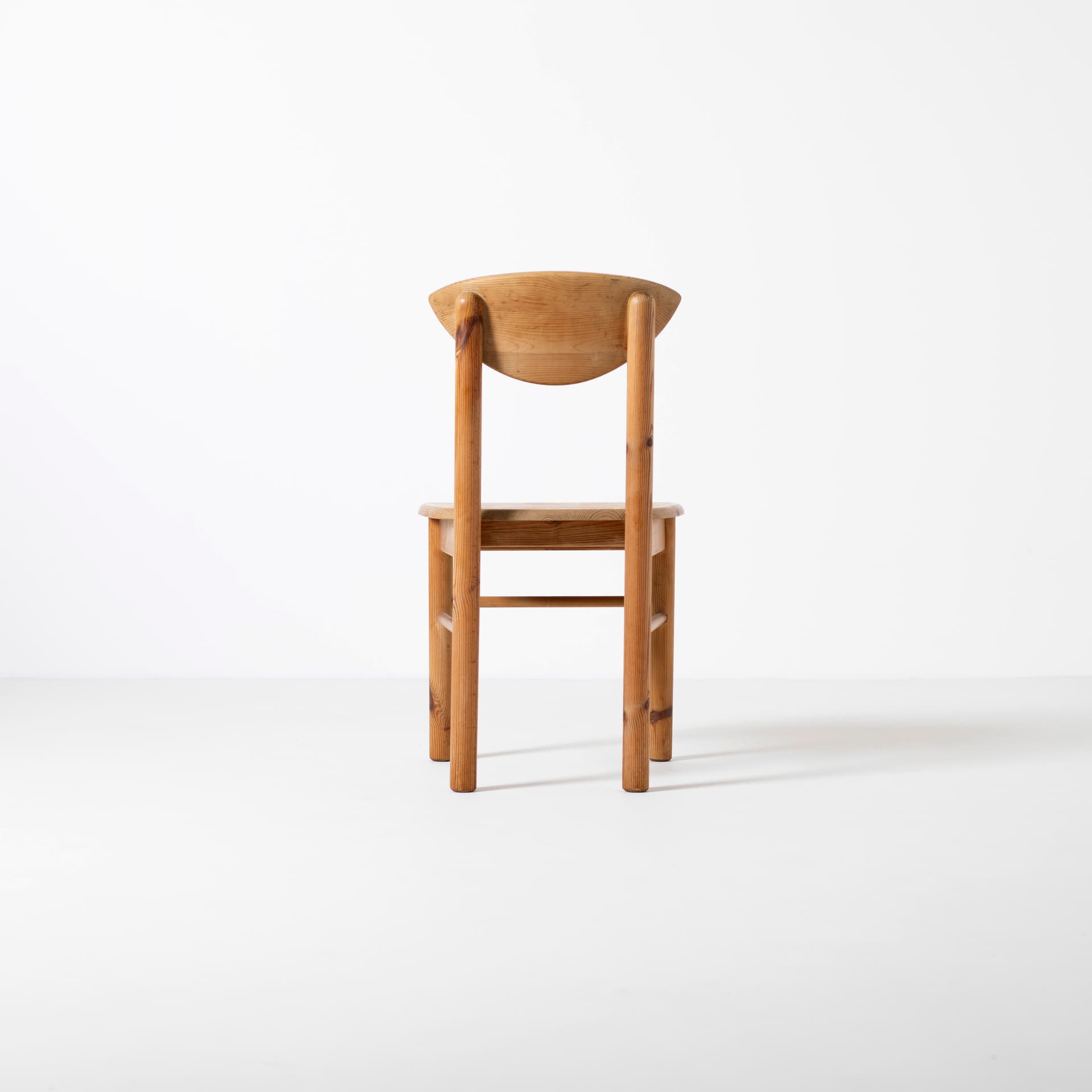 komplet czterech krzeseł jadalnianych, sosna jasnobrązowa, Dania, lata 70. - 96248