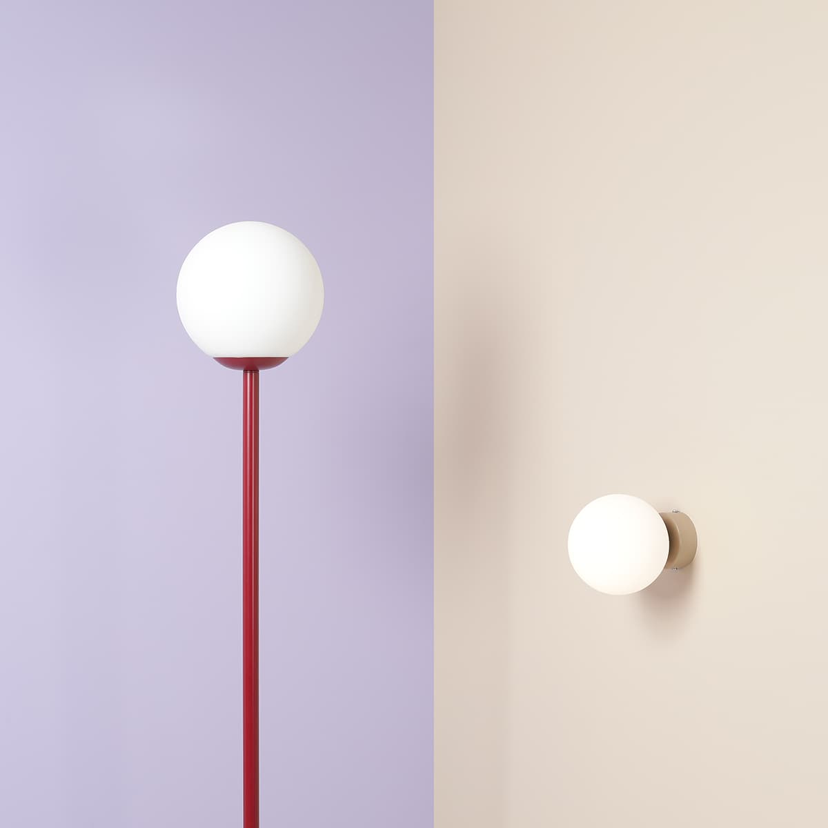 Lampa stojąca Pinne czerwona, Artera - 103265