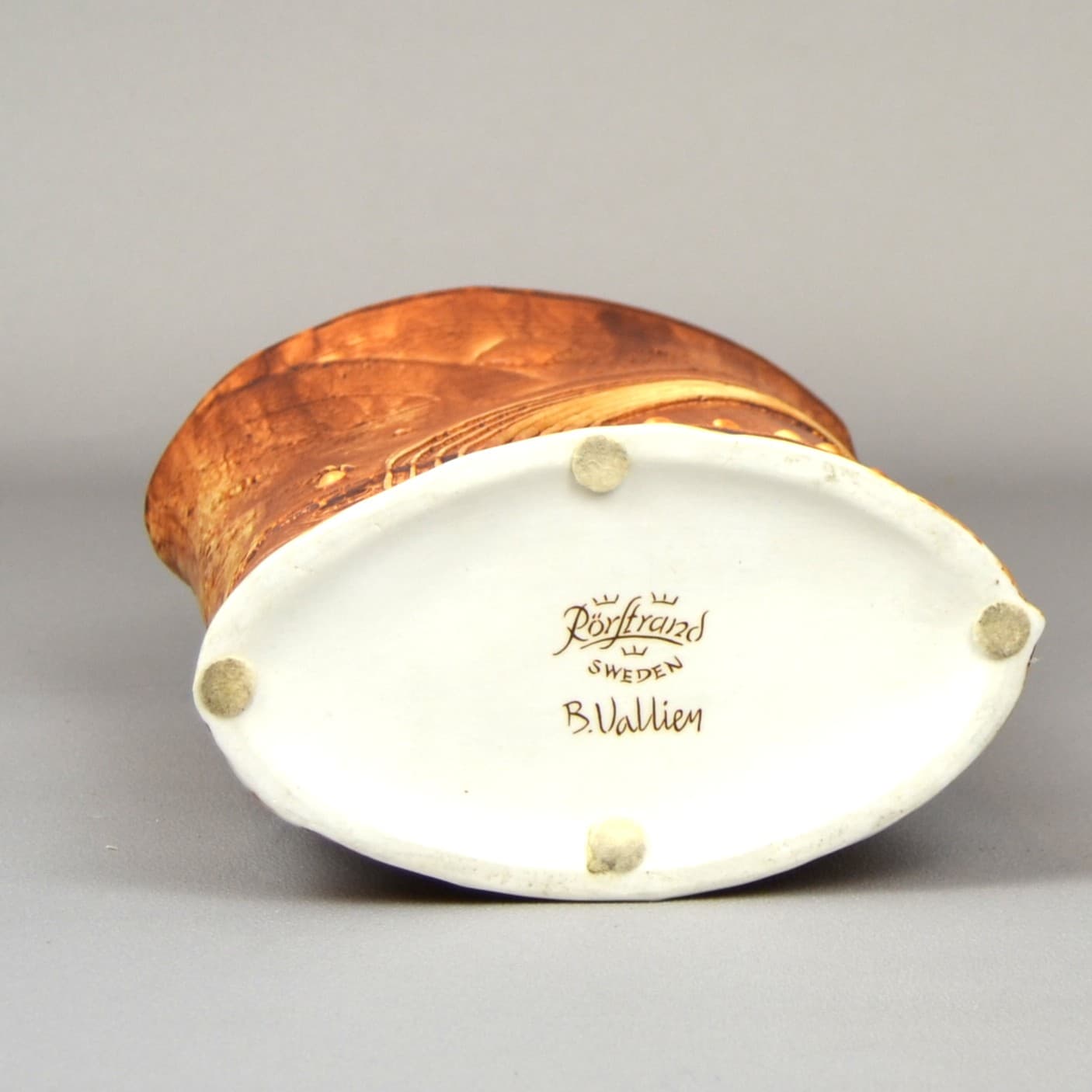 Wazon Terra, brązowy, kamionka, proj. B. Vallien, Rörstrand, Szwecja, lata 70. - 756