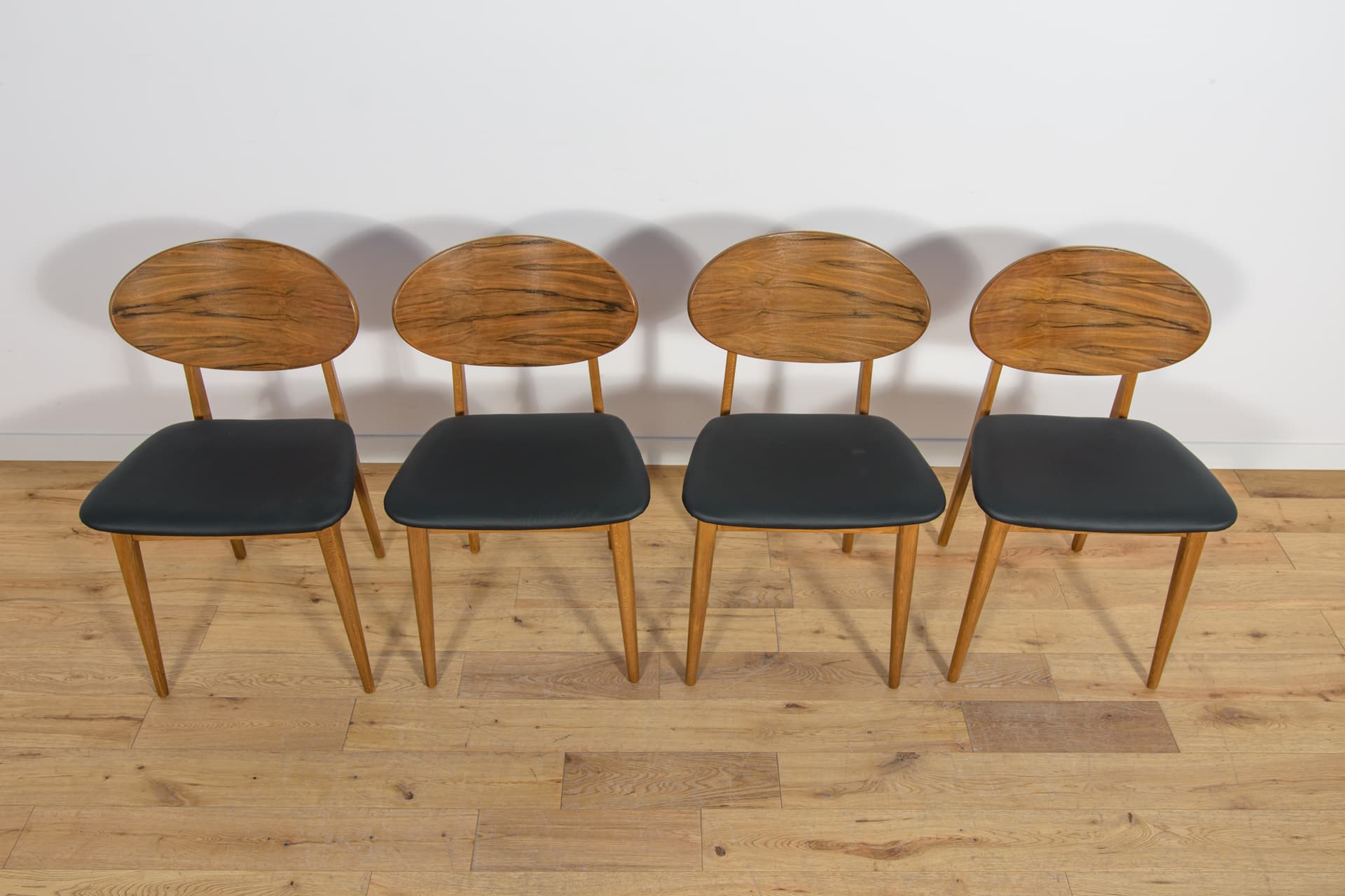 Komplet czterech krzeseł Art Deco, Wielka Brytania, lata 50. - 96619