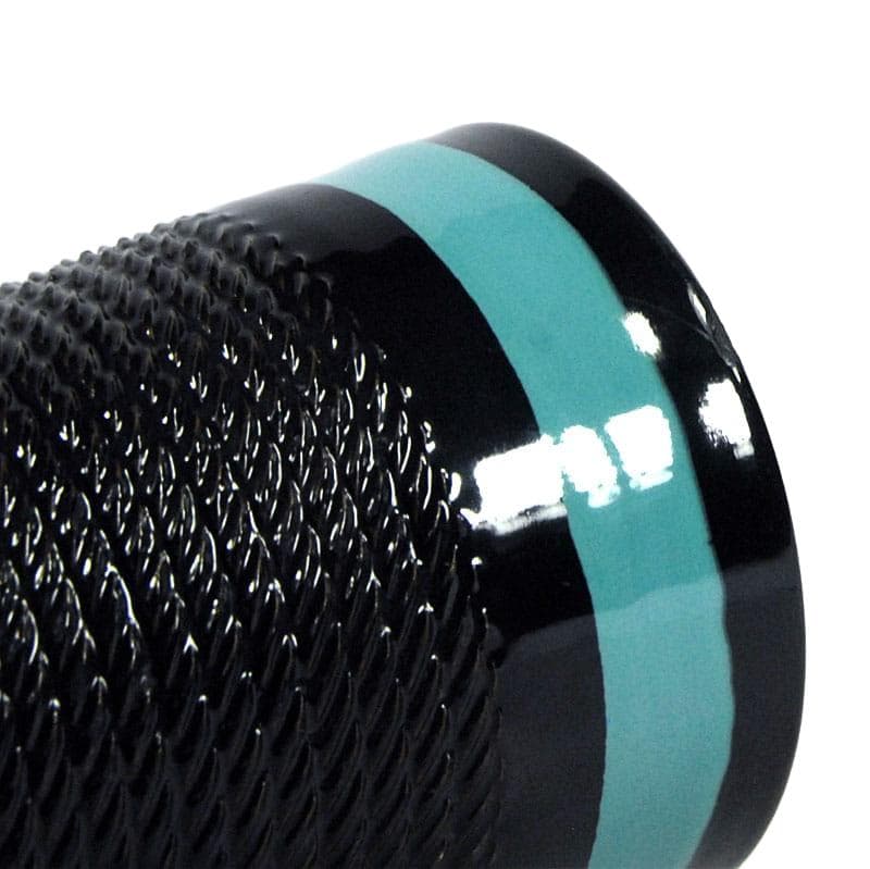 Black Ceramic Vase with Turquoise Accents, Italy, 1960s - 7185